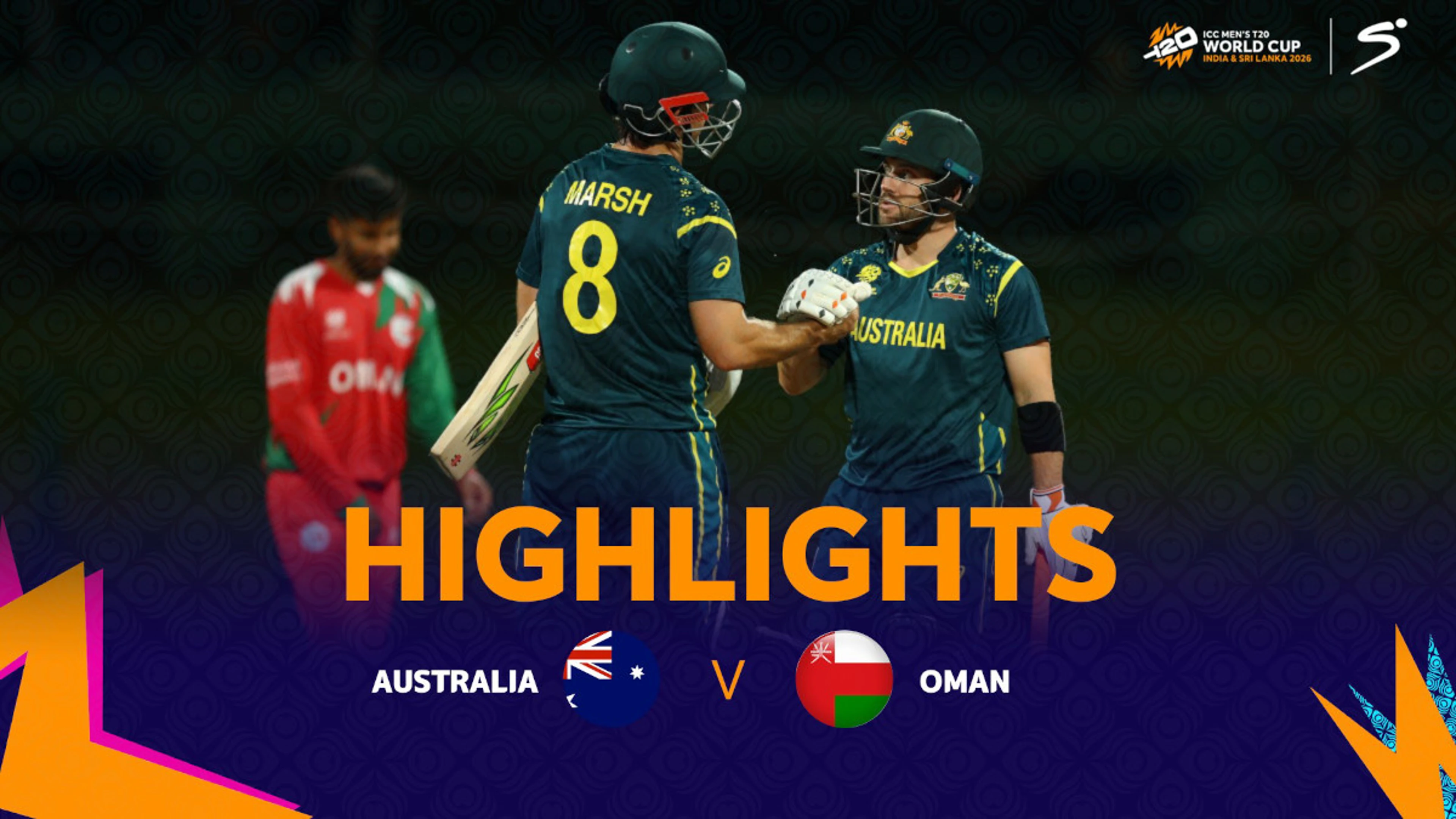 Australia v Oman | Match Highlights | ICC T20 World Cup Group B