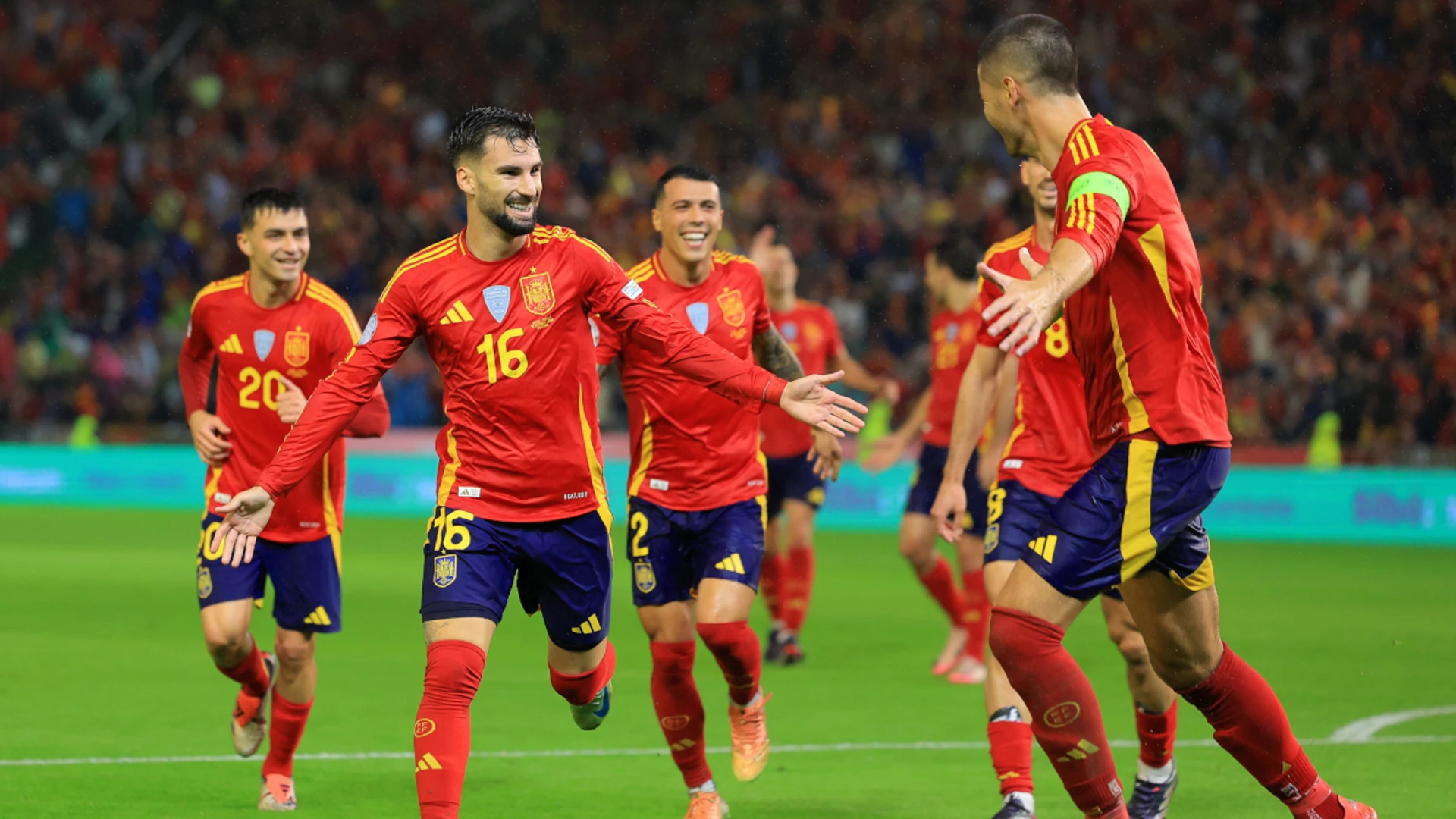 Spain thump Serbia to reach Nations League quarterfinals