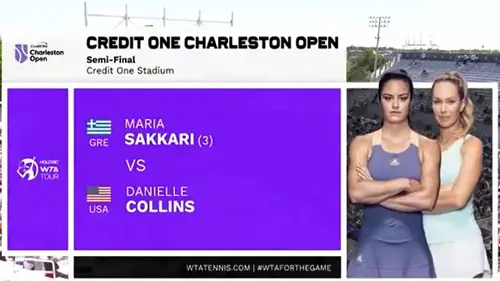 Maria Sakkari v Danielle Collins | SF2 | Charleston Open | Highlights | WTA 500
