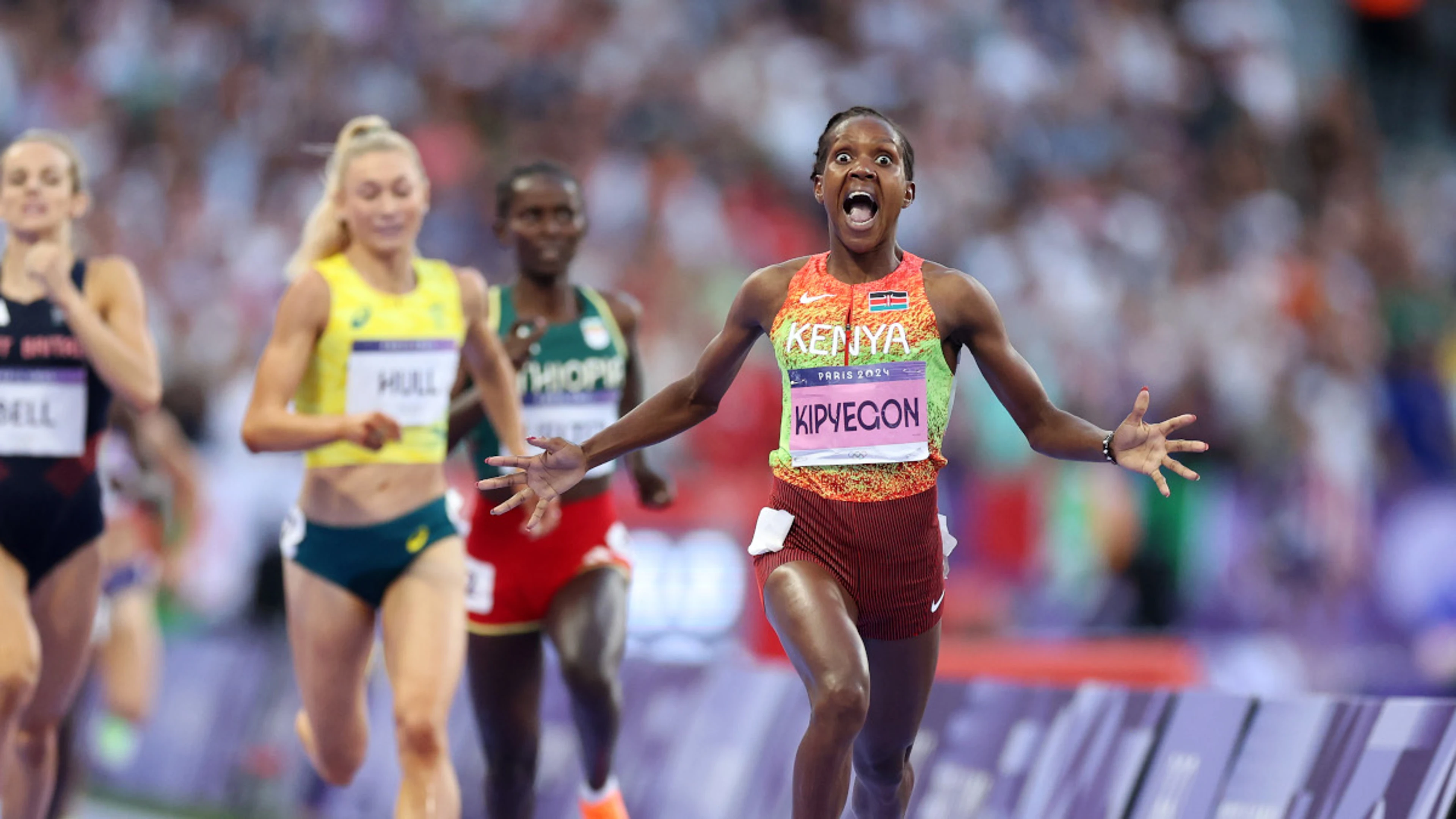 Brilliant Kipyegon wins third straight Olympic women's 1500m gold