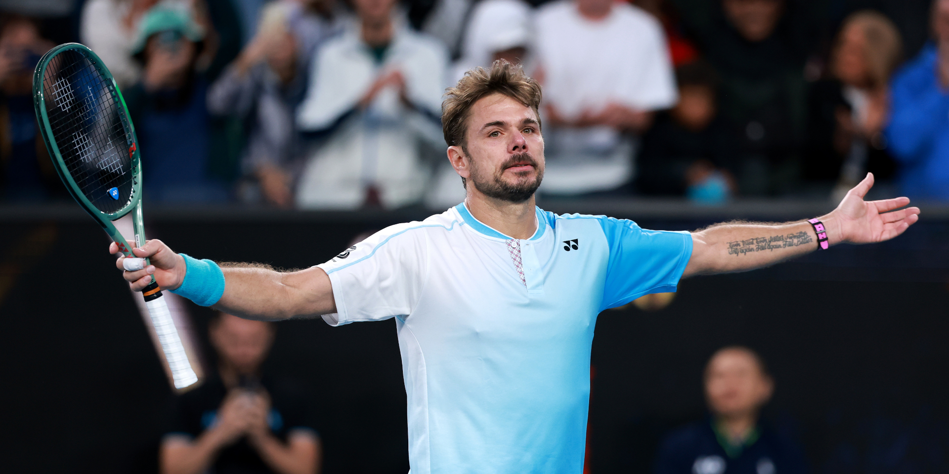 Exhausted Wawrinka battles on in Melbourne farewell after five-set epic