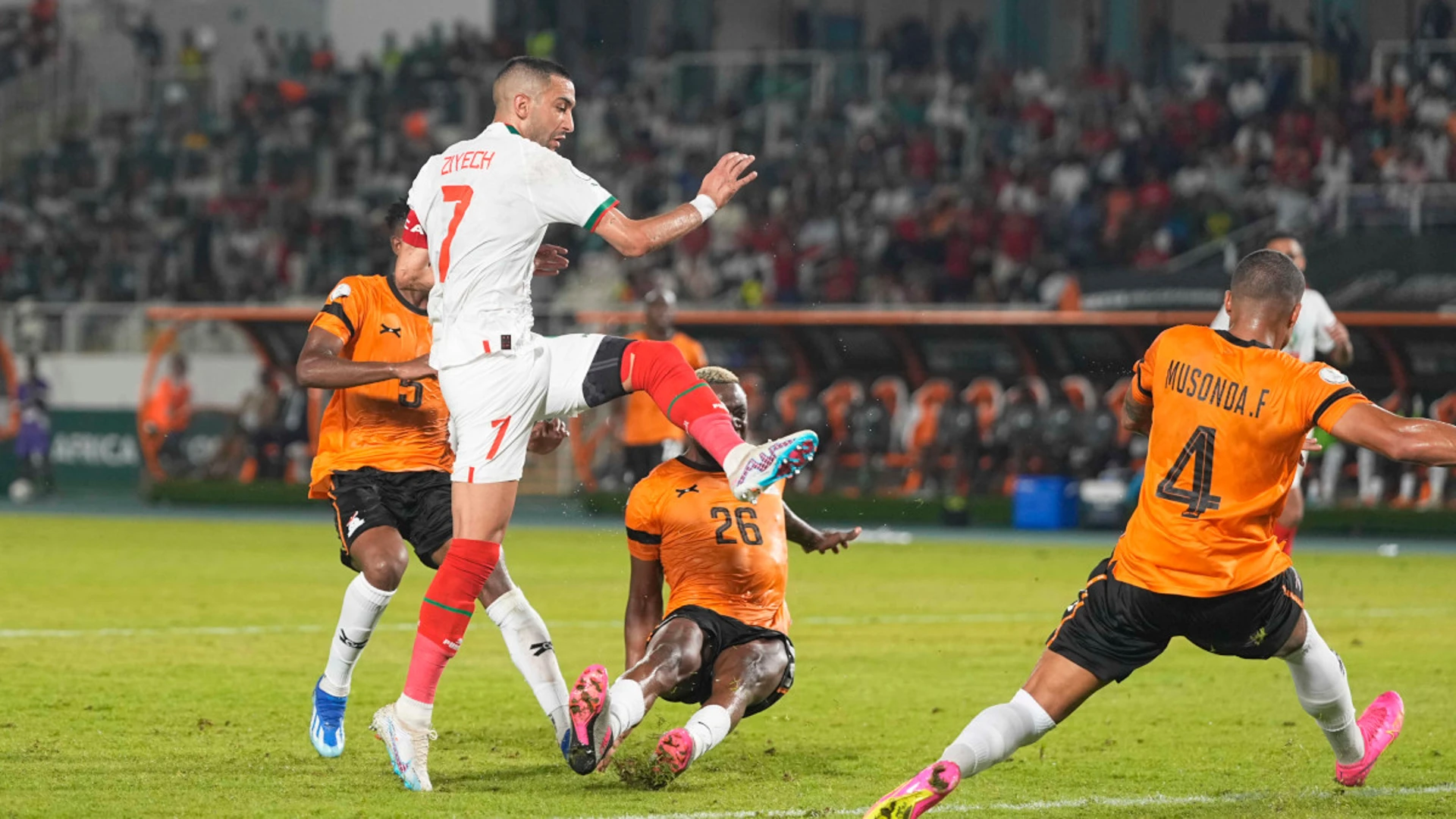 Morocco trump Zambia, help out Afcon hosts