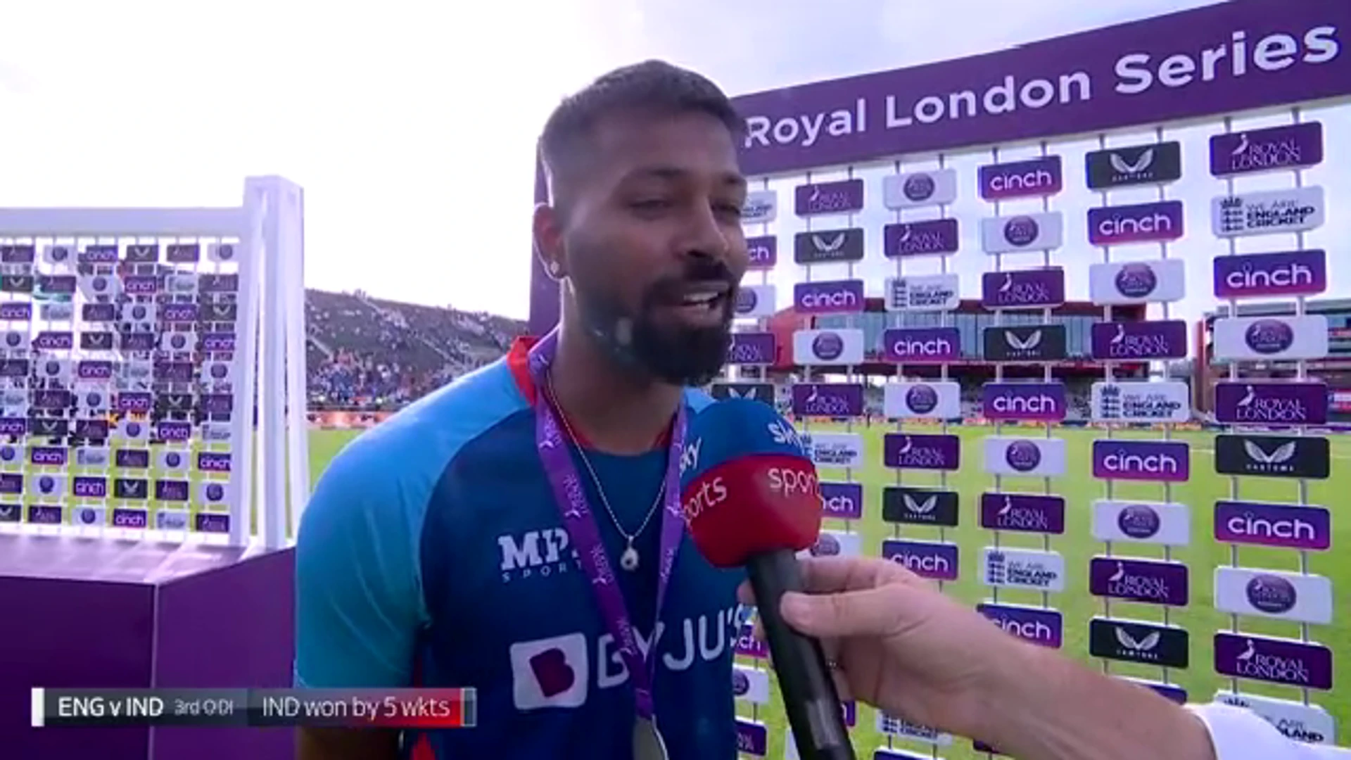 England v India ODI Series | 3rd ODI | Post-match interview with Hardik Pandya