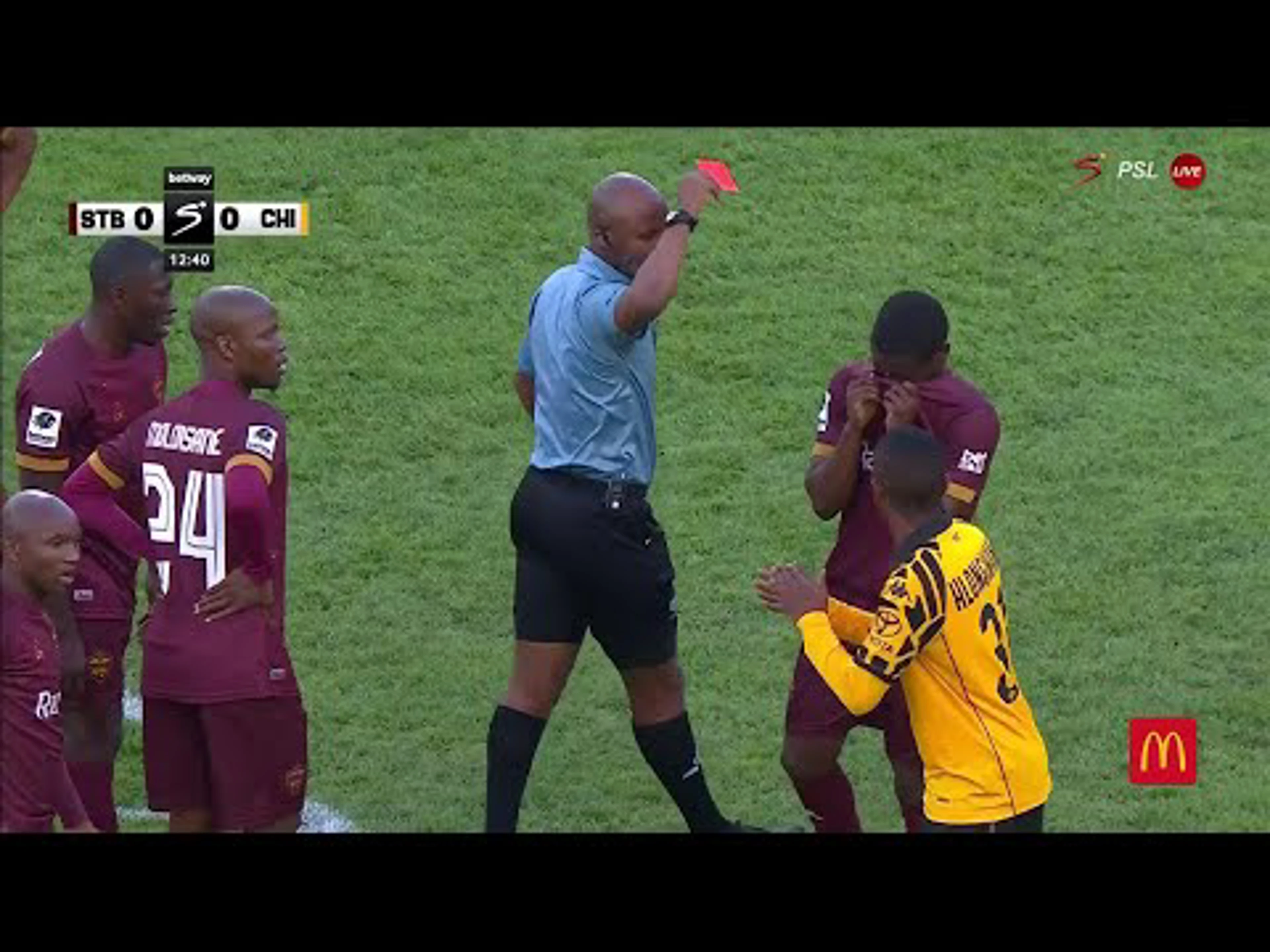 Siviwe Nkwali | Red Card v Kaizer Chiefs