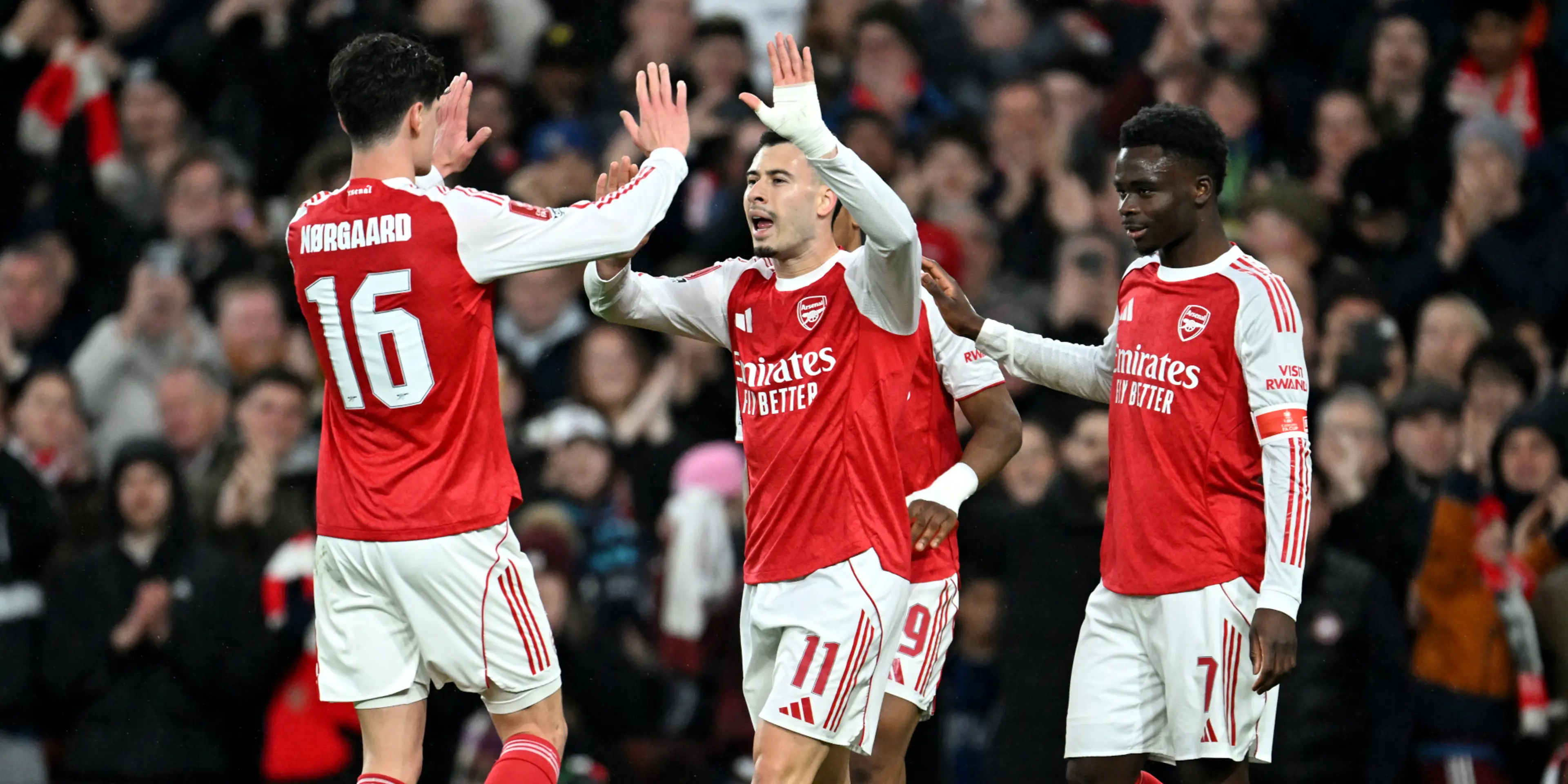 Quadruple chasing Arsenal rout Wigan to reach FA Cup fifth round
