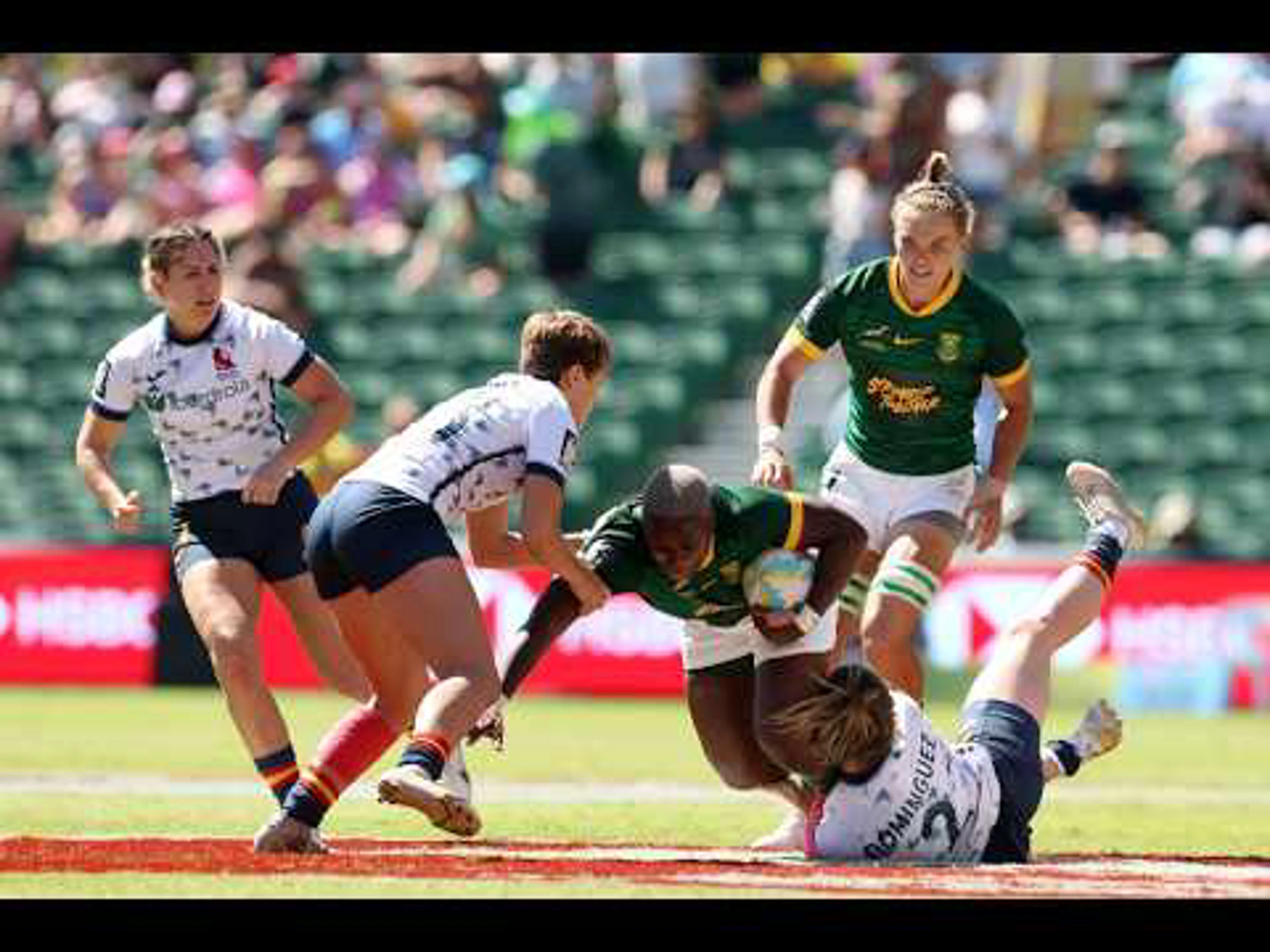 Spain v SA | Match Highlights | World Rugby HSBC Women's Sevens Series 2 Nairobi