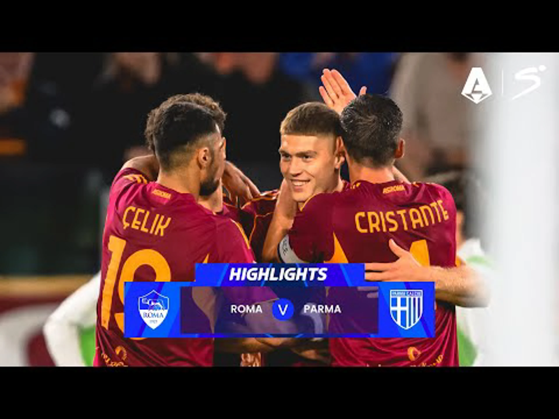 Roma v Parma | Match Highlights | Italian Serie A Matchday 9