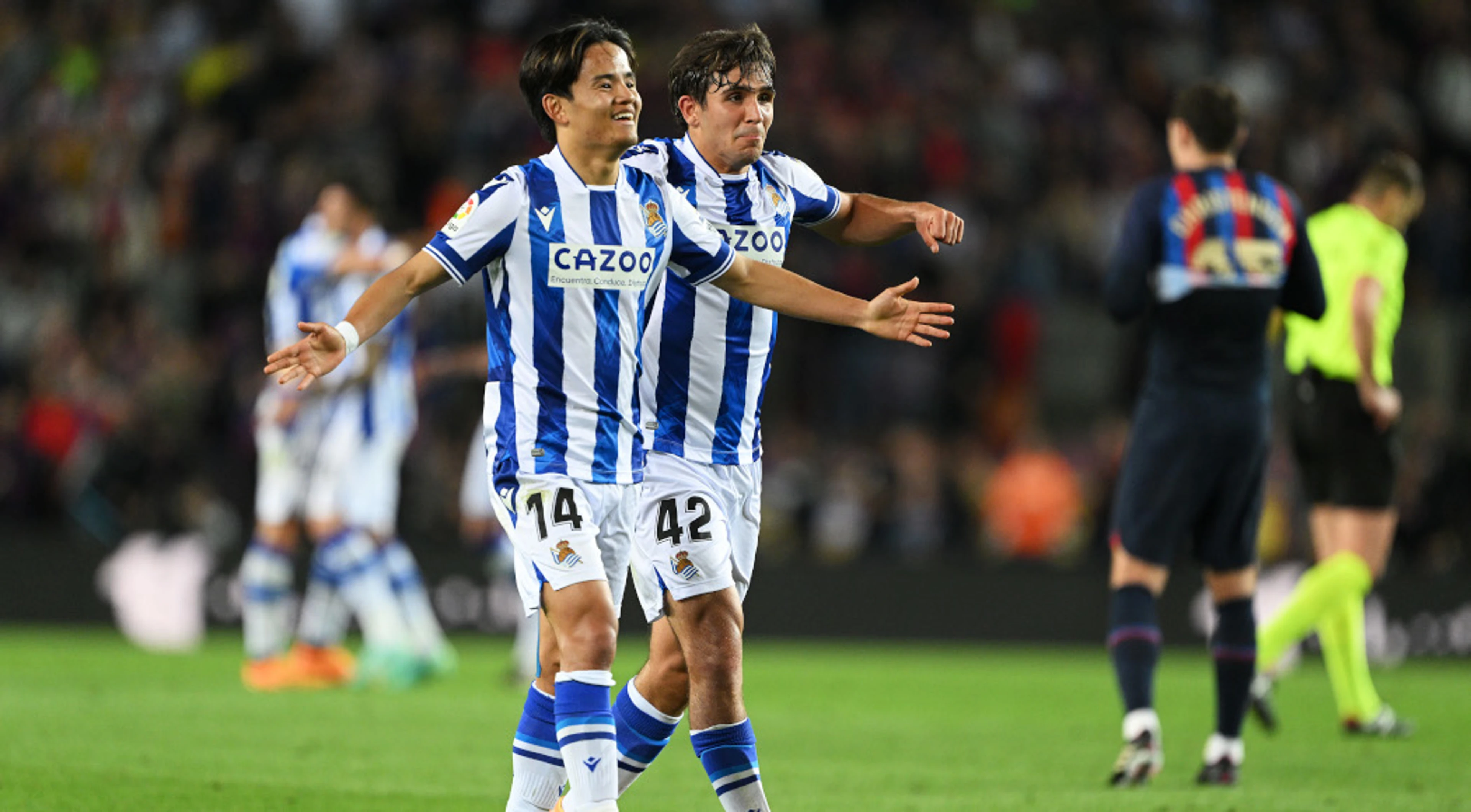 Sociedad earn crucial win at champions Barcelona