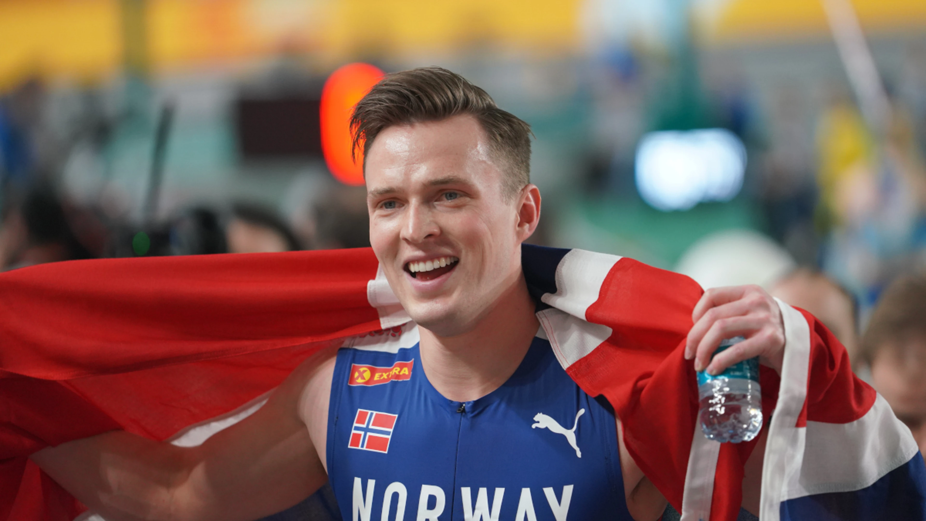 Warholm wins 400m hurdles race hit by environmental protest in Stockholm