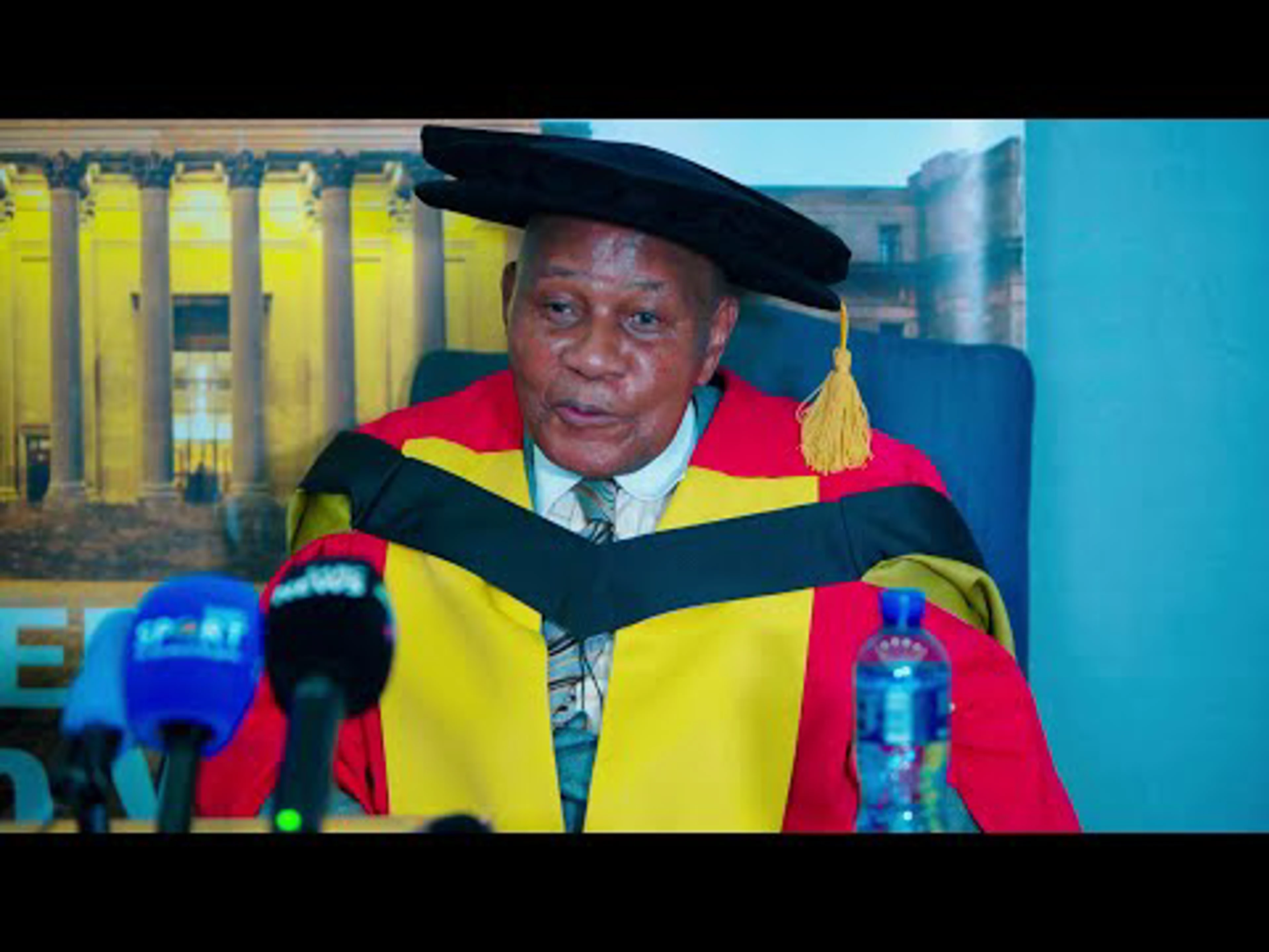 Dr. Motaung receives an honorary doctorate from Wits University.