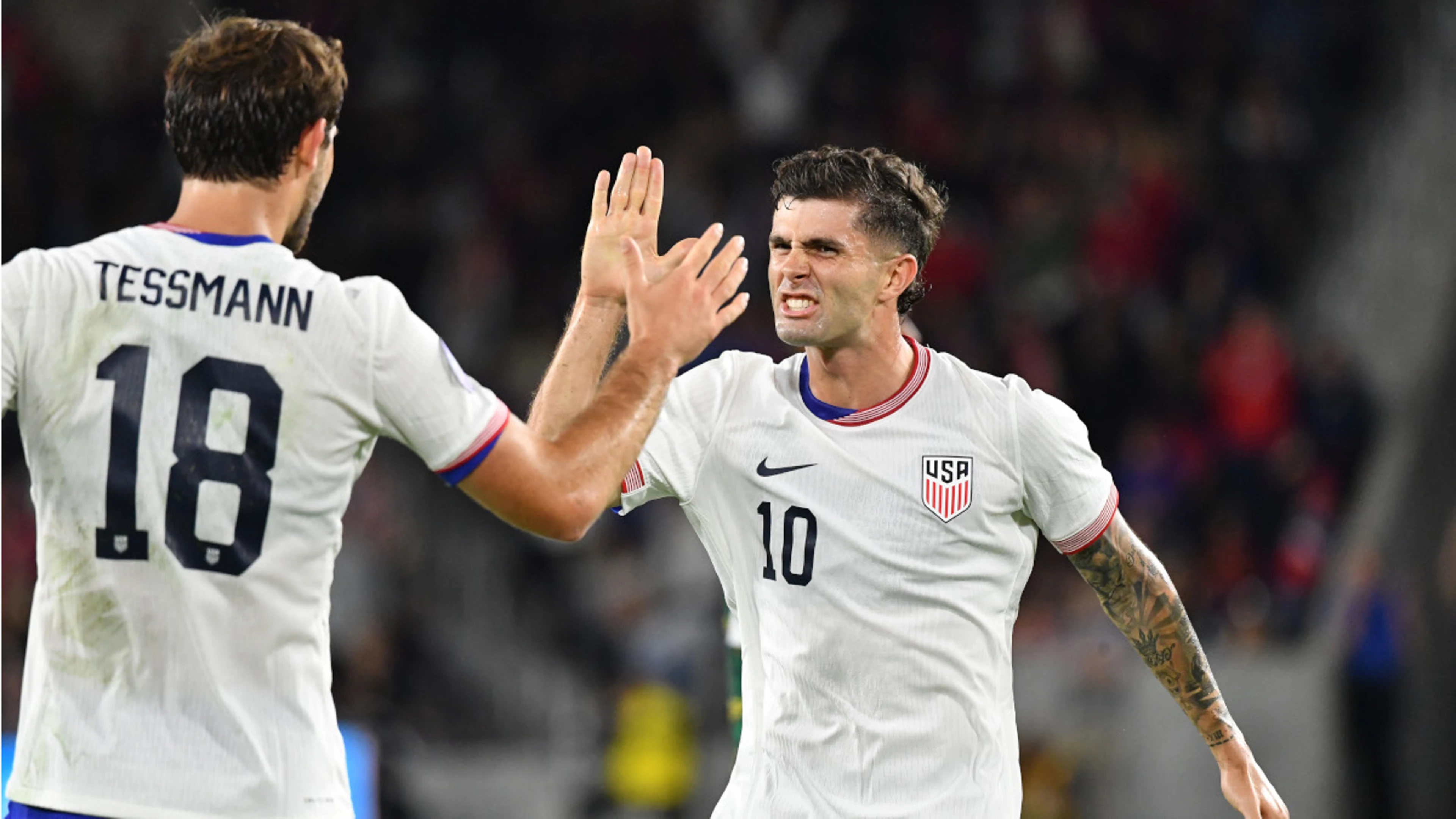 Pulisic at the double as USA cruise past Jamaica