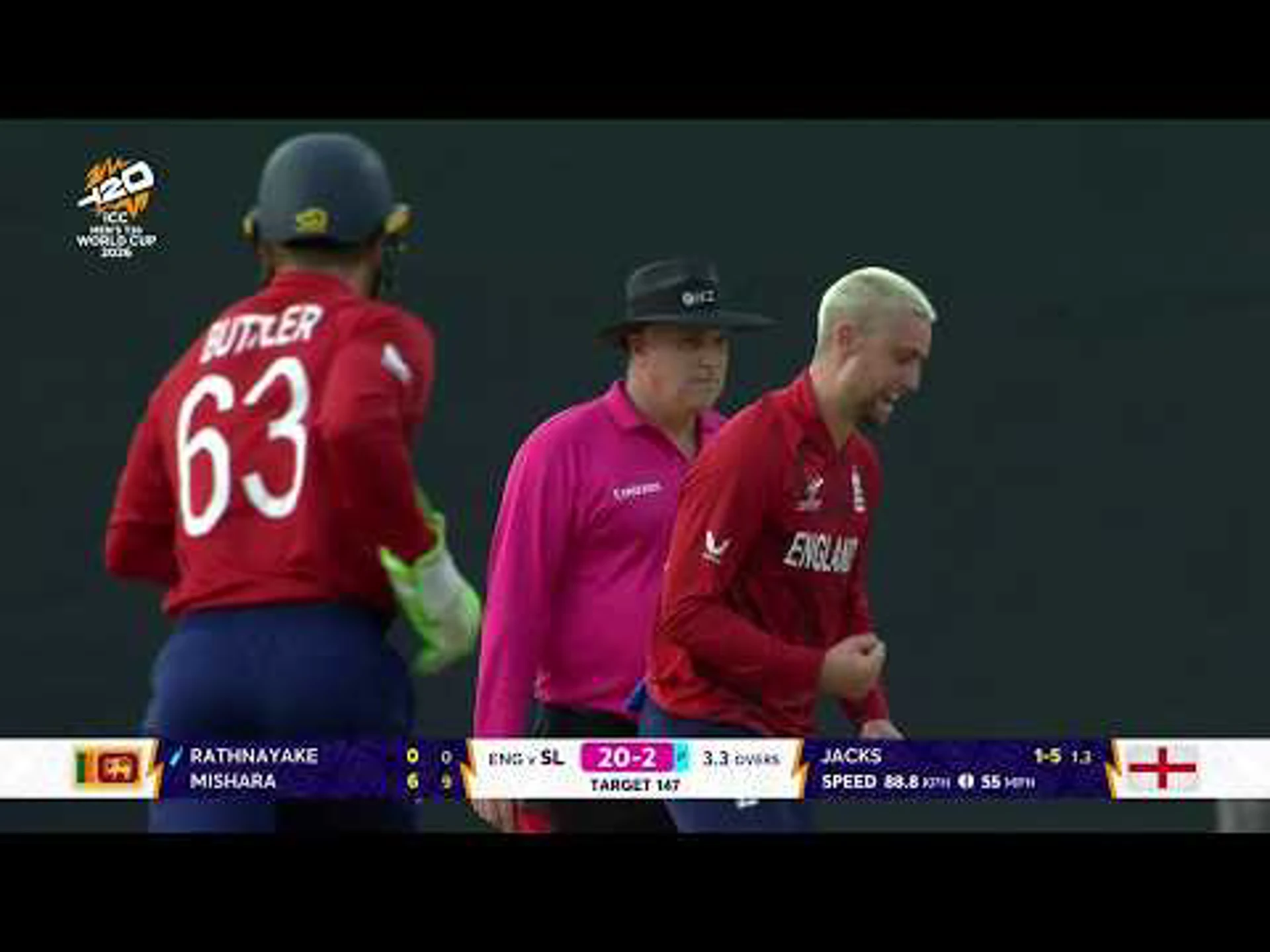 Bowling | Sri Lanka v England | ICC T20 World Cup Super 8 Group 2
