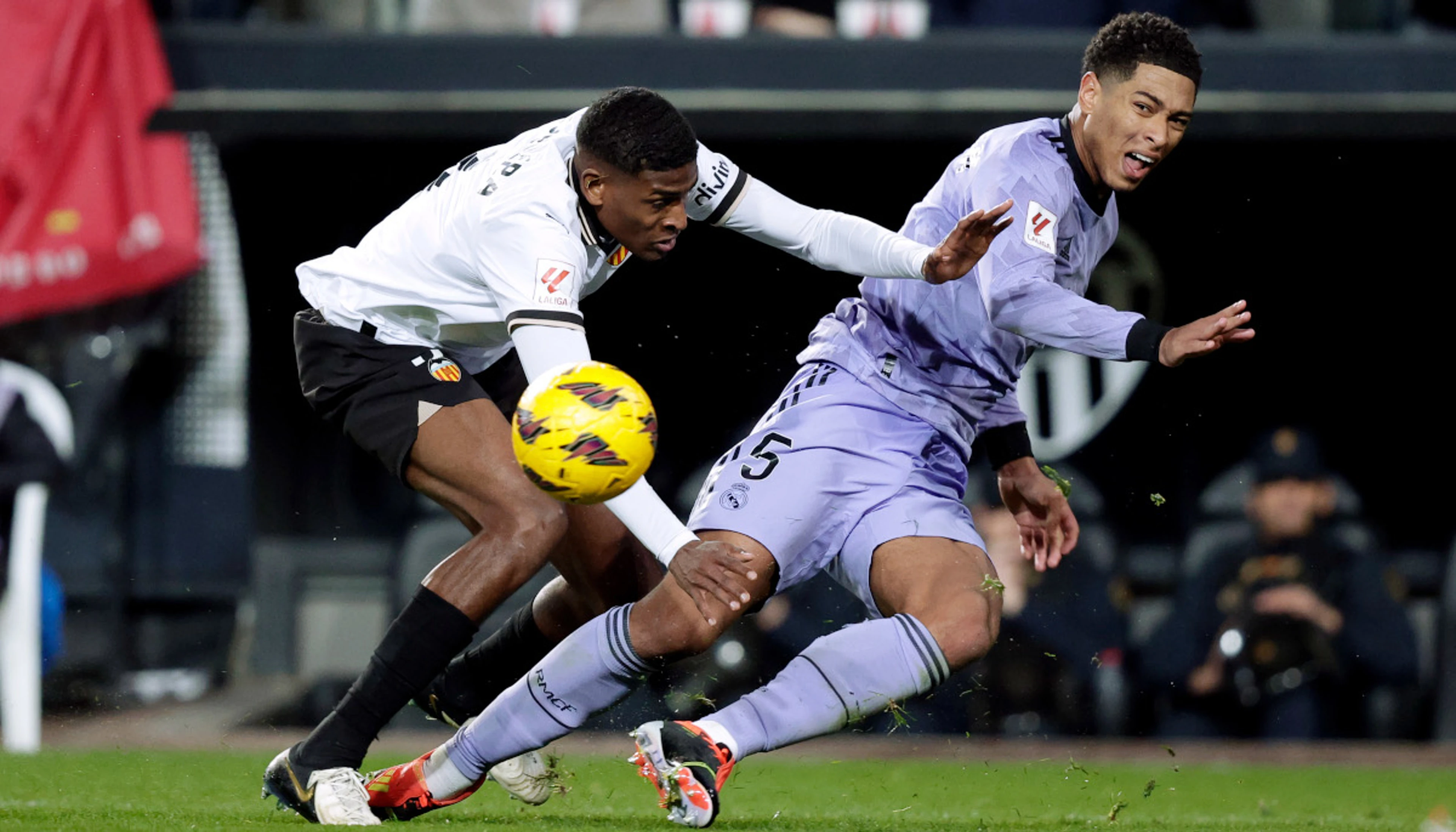 Valencia's Diakhaby suffers severe leg injury in Real Madrid draw