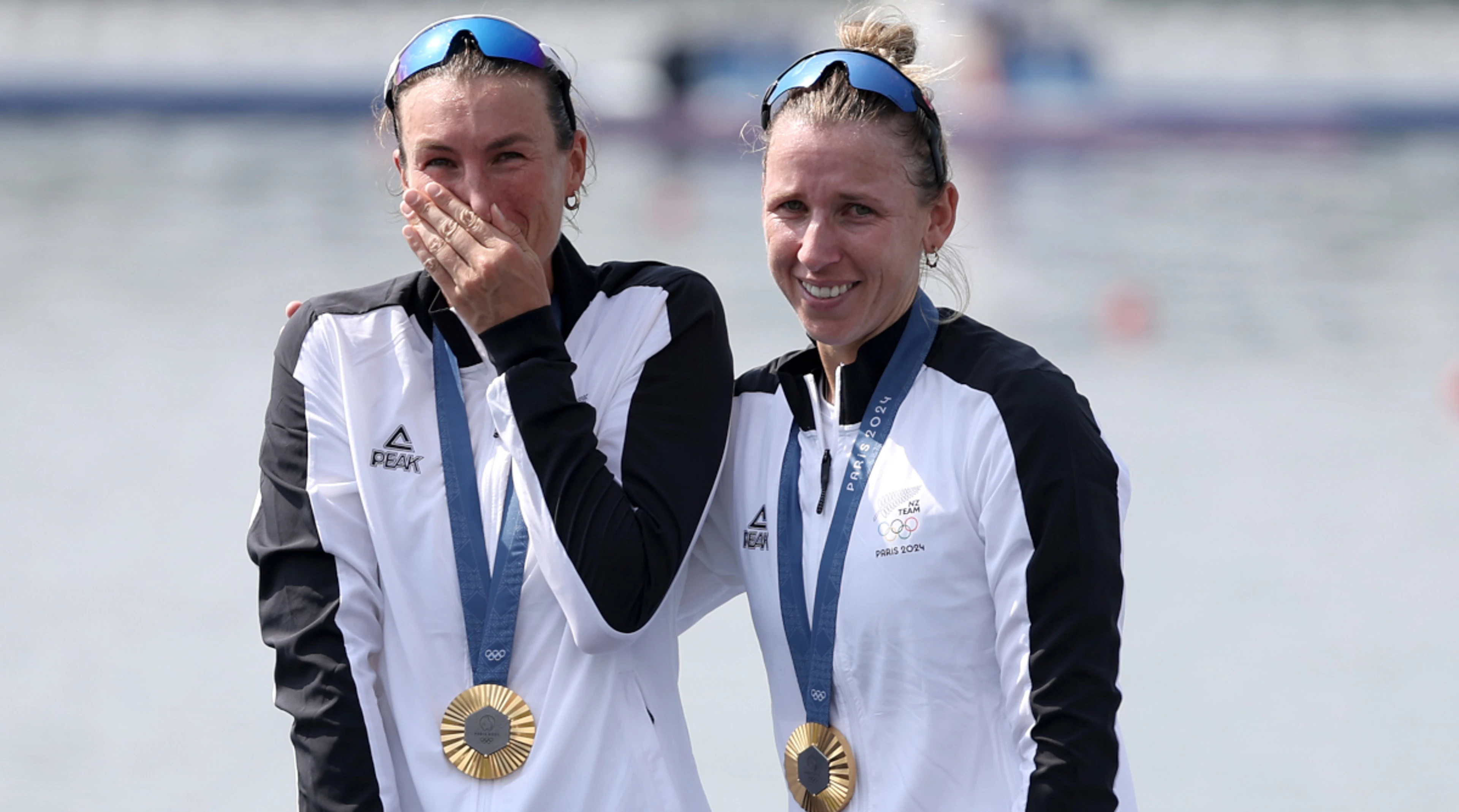 New Zealand sculls pair lead rowing gold rush at Paris Games