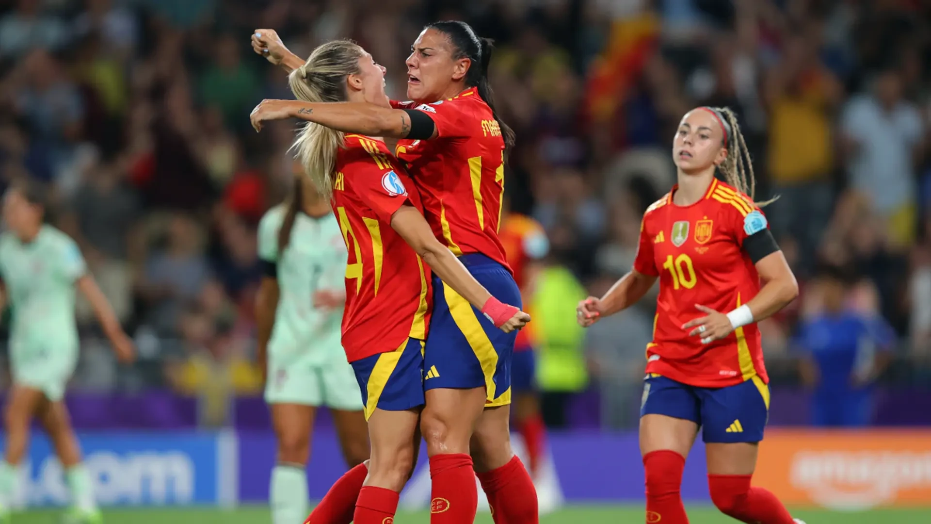 MAKING A STATEMENT: Spain thump grieving Portugal 