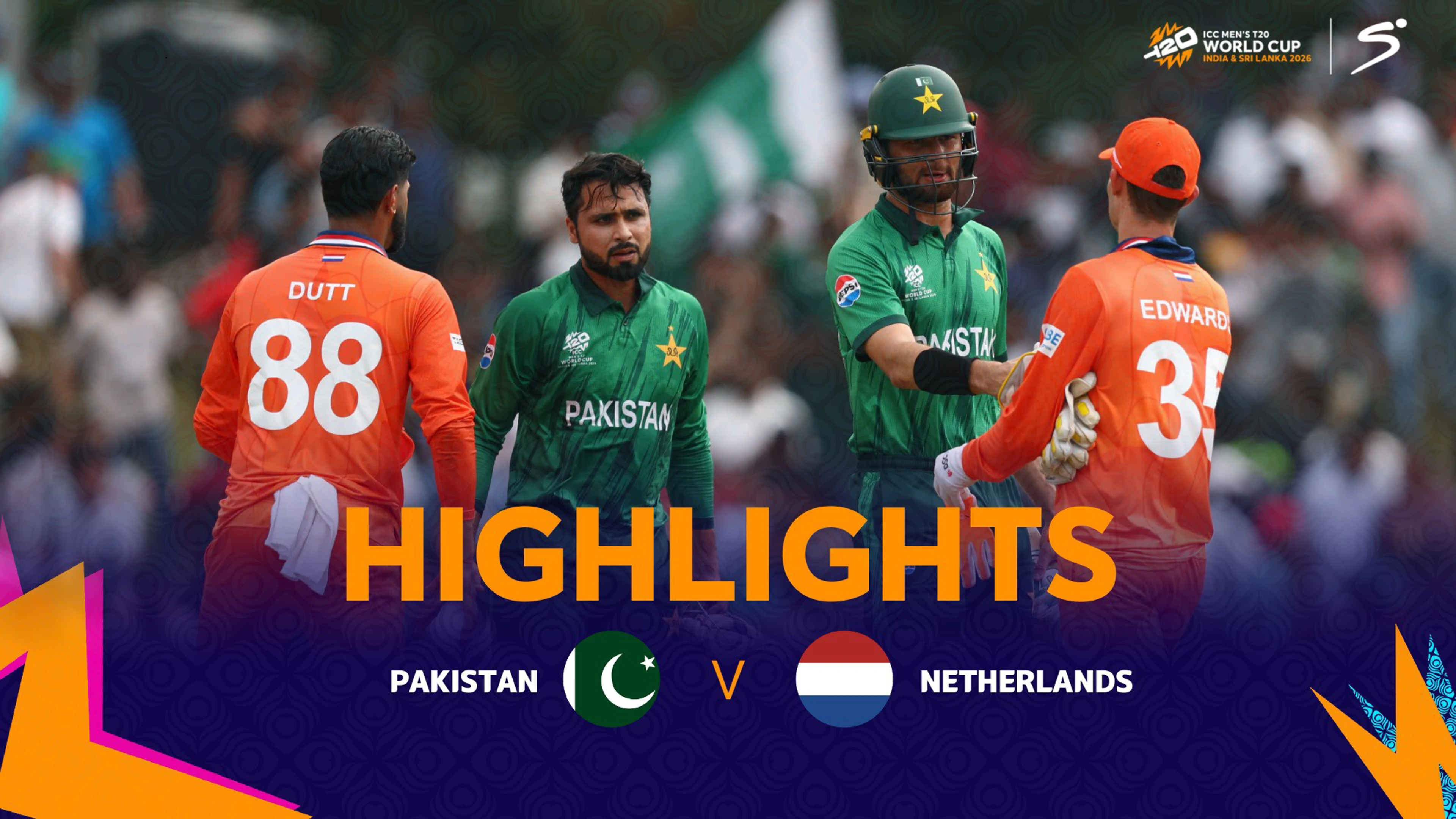 Pakistan v Netherlands | Match Highlights | ICC T20 World Cup Group A