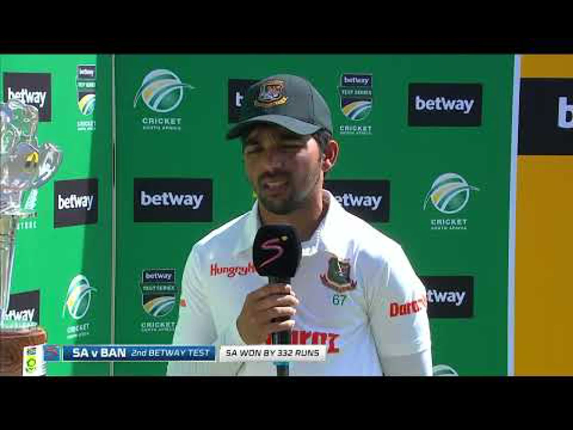 South Africa v Bangladesh | 2nd Test Day 4 | Post match interview with Mominul Haque