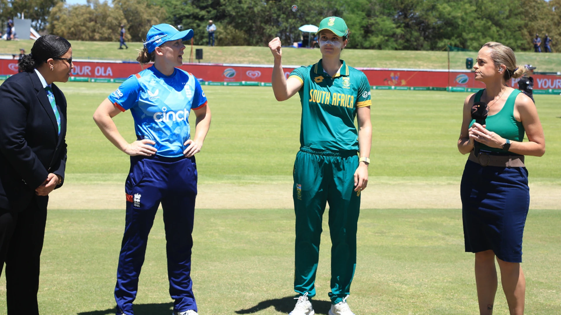 England have won the toss and will have a bat