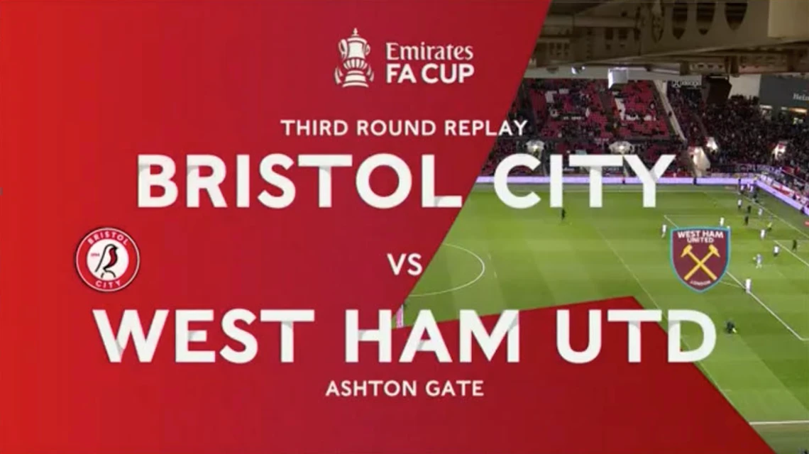 Bristol City v West Ham United | Match Highlights | Third Round replay | FA Cup