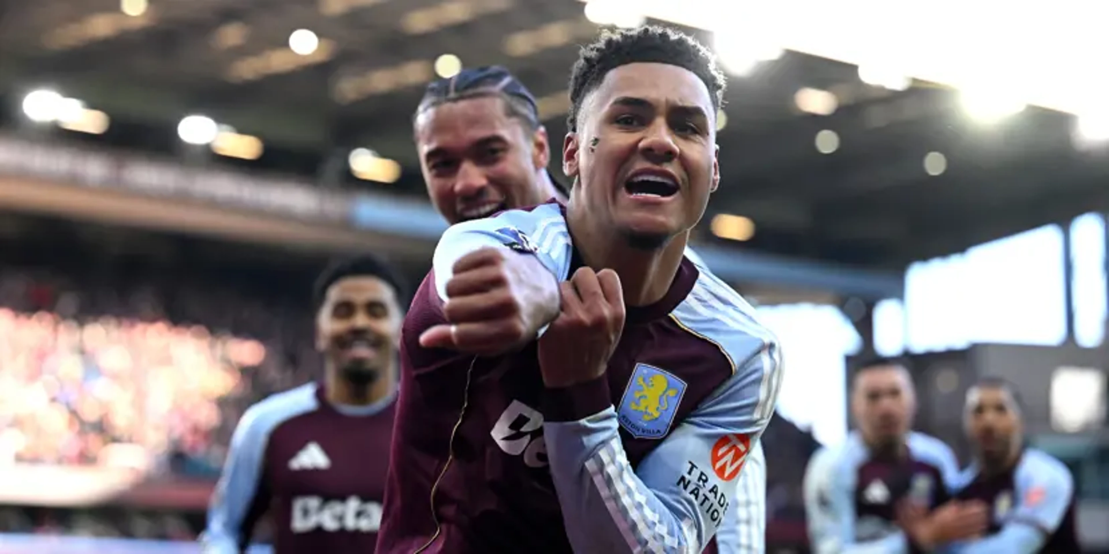 TITLE CHALLENGE REKINDLED: Villa fell Forest to ease pain of Arsenal rout