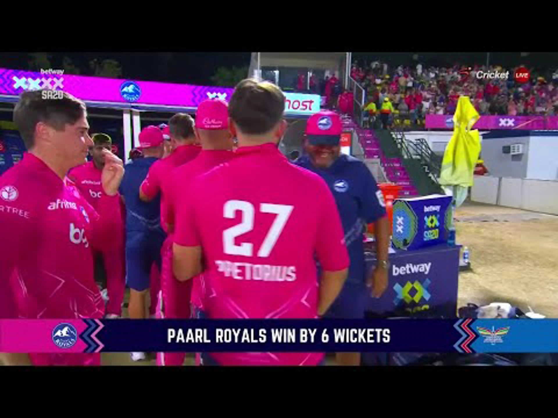 Paarl Royals v Durban's Super Giants | Betway SA20 | Short Highlights