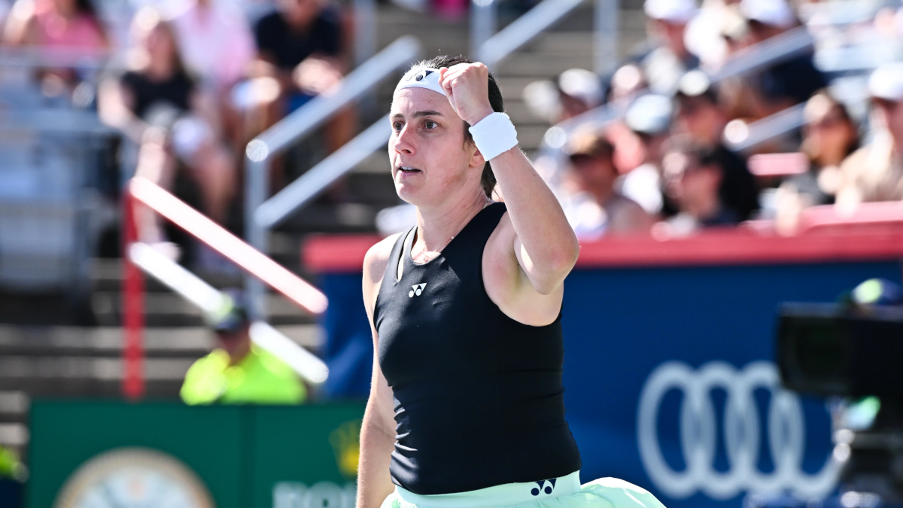 Sevastova shocks fourth-ranked Pegula to book date with Osaka
