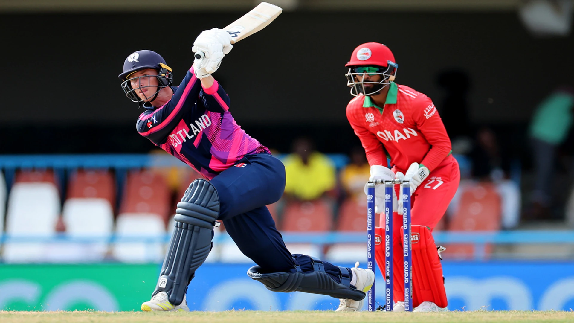 Scotland cruise to victory over Oman at T20 World Cup