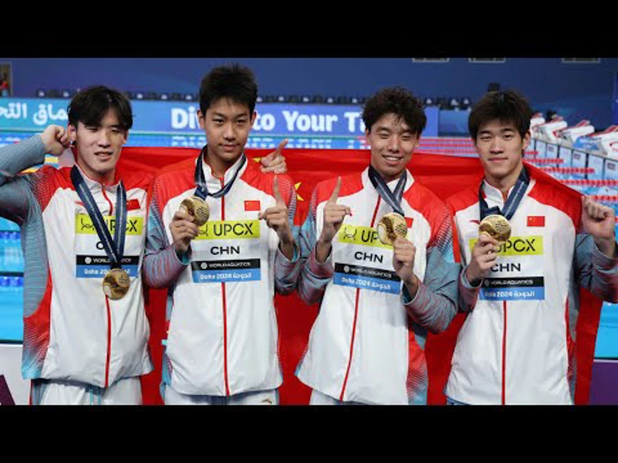 Men's 4x100m Freestyle Final | Highlights | 2024 World Aquatics ...