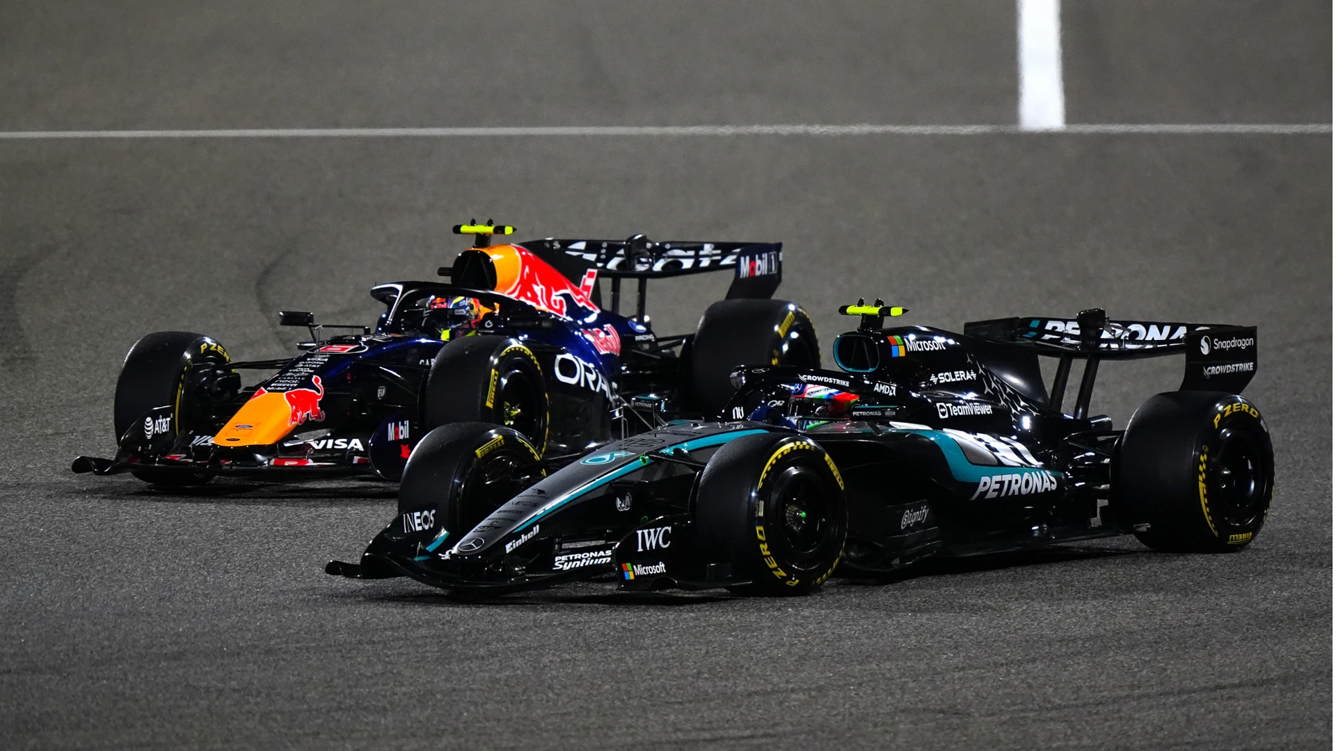 Mercedes end first Bahrain F1 test one-two on the timesheets