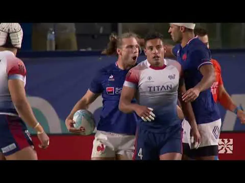 France v Great Britain | Cup Final | Match Highlights | World Rugby HSBC Sevens Series Los Angeles