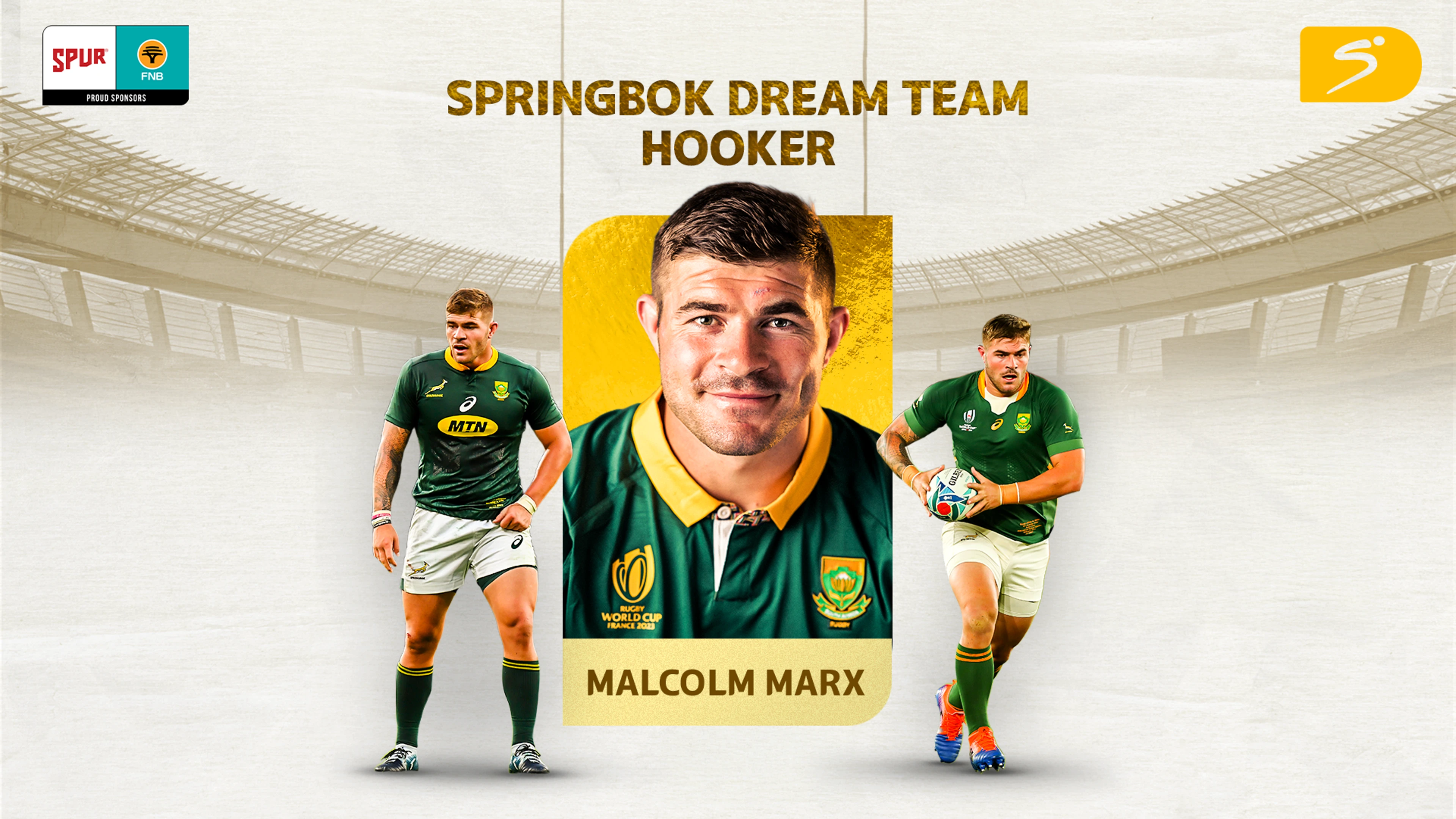 DREAM TEAM: Malcolm Marx wins the hooker vote