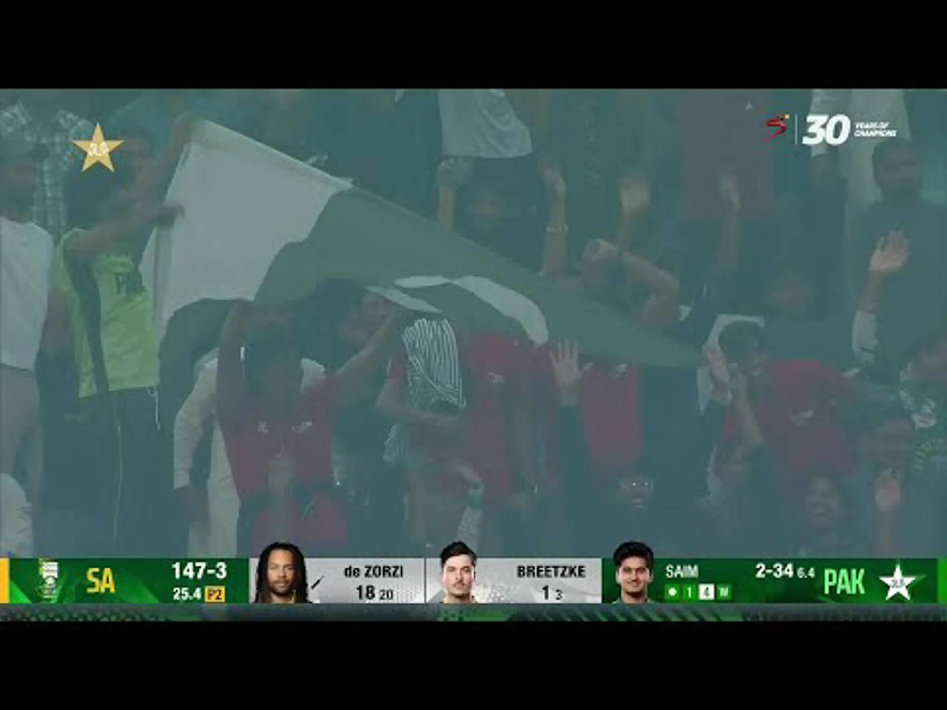 Pakistan v South Africa | 1st ODI | 1st innings | Saim Ayub 2