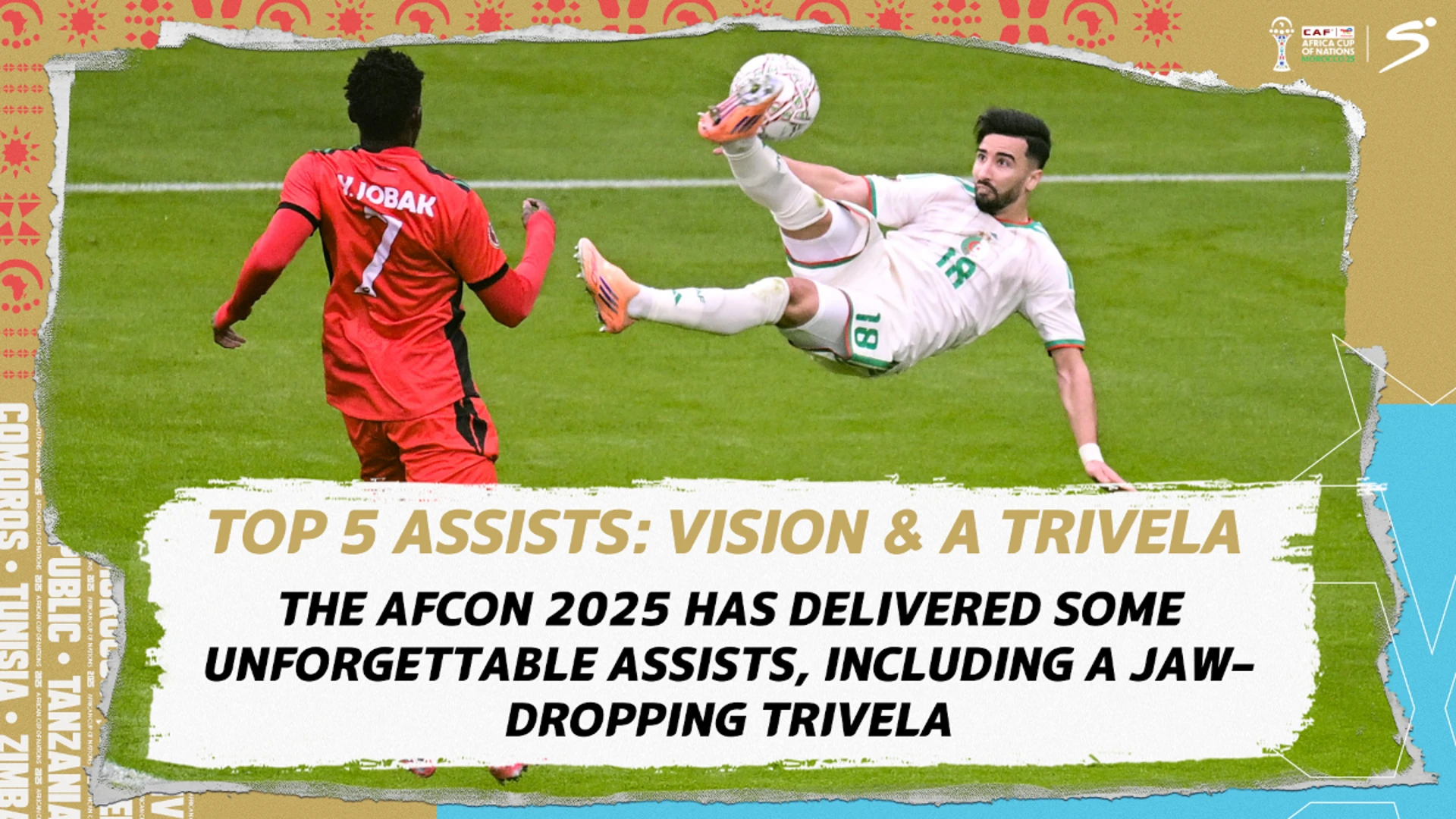 Top 5 Assists | Match Round 1 | AFCON 2025