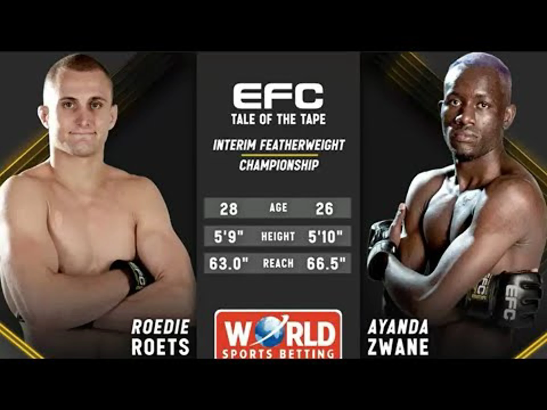 Roedie Roets v Ayanda Zwane  | Interim Featherweight Bout | EFC 2024