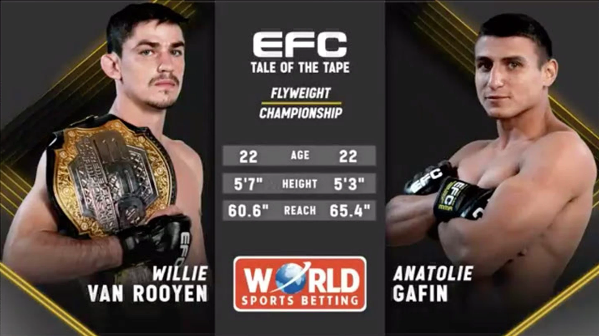 van Rooyen v Gafin | Fight Highlights | EFC