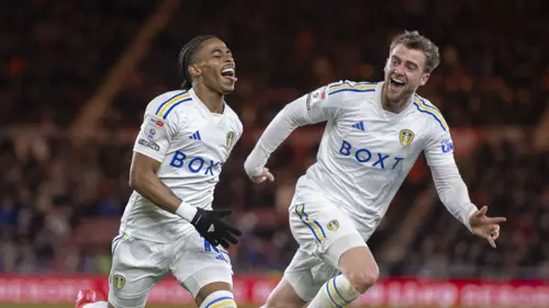 Leeds' promotion push back on track after seven-goal thriller at Boro
