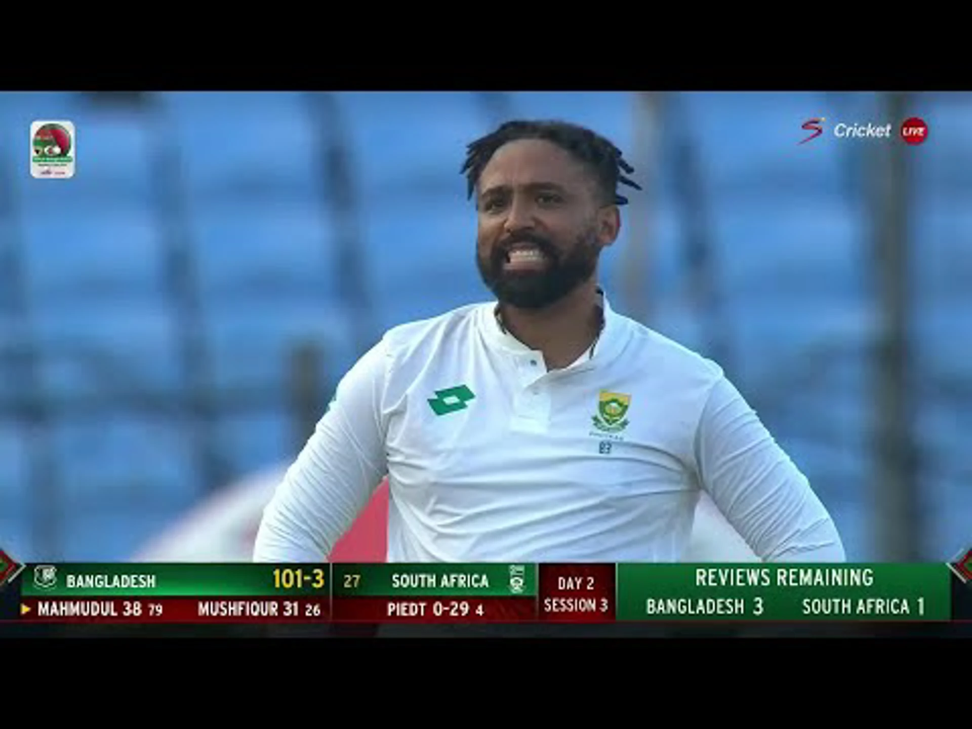 Bangladesh v South Africa | 1st Test | 2nd day