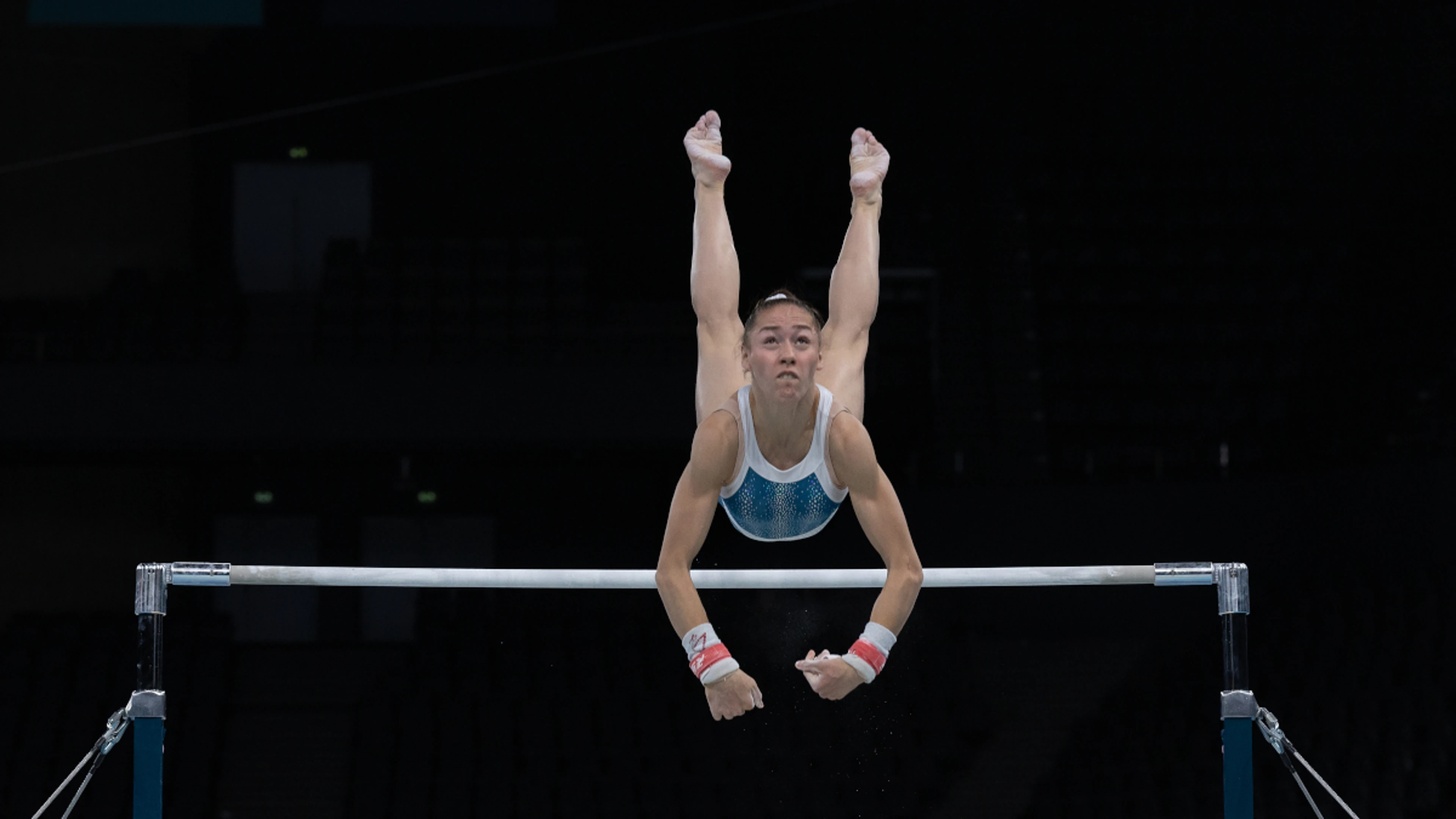 Algeria's Nemour outshines Biles, Qui on uneven bars