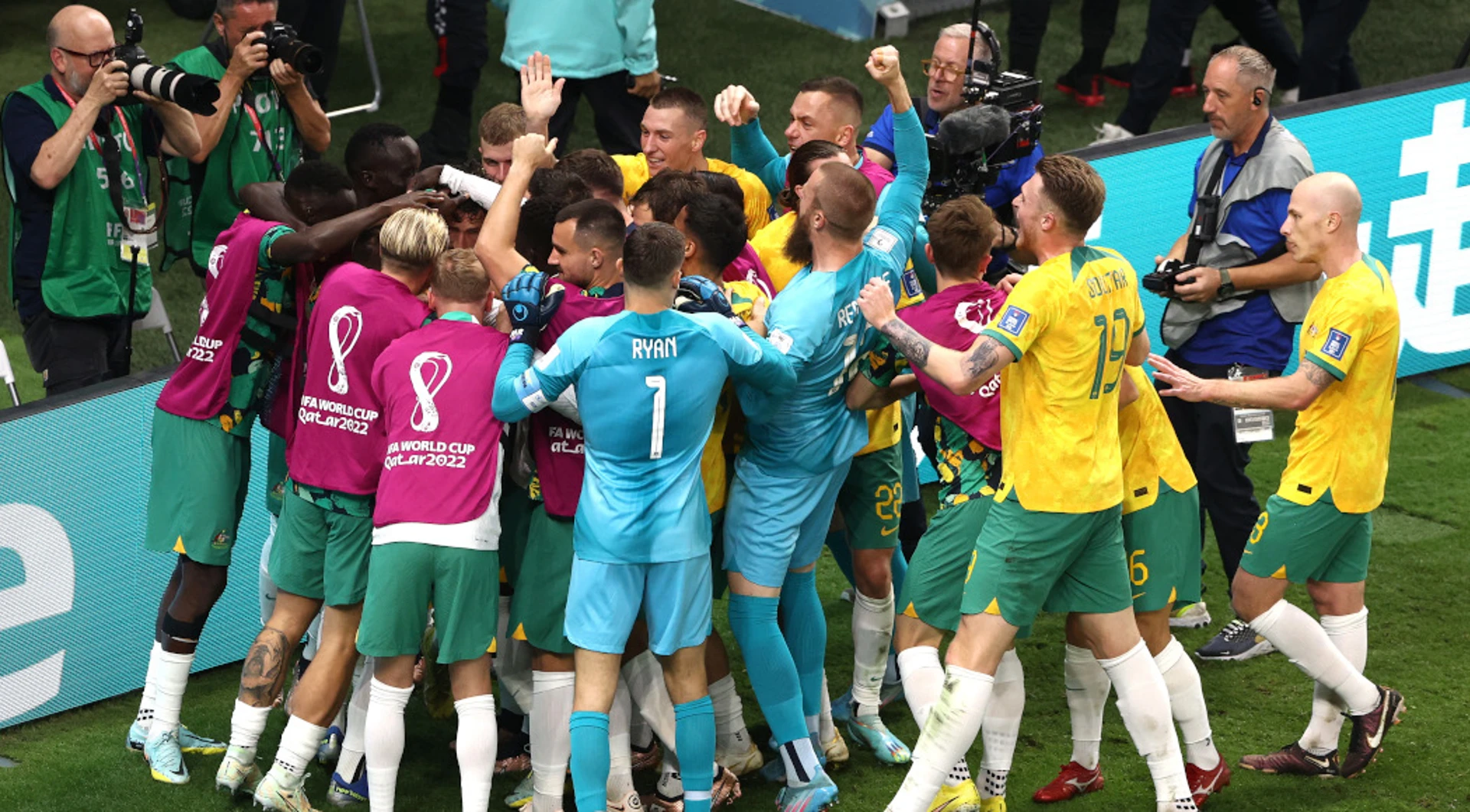 Australia shock Denmark to waltz into World Cup last 16