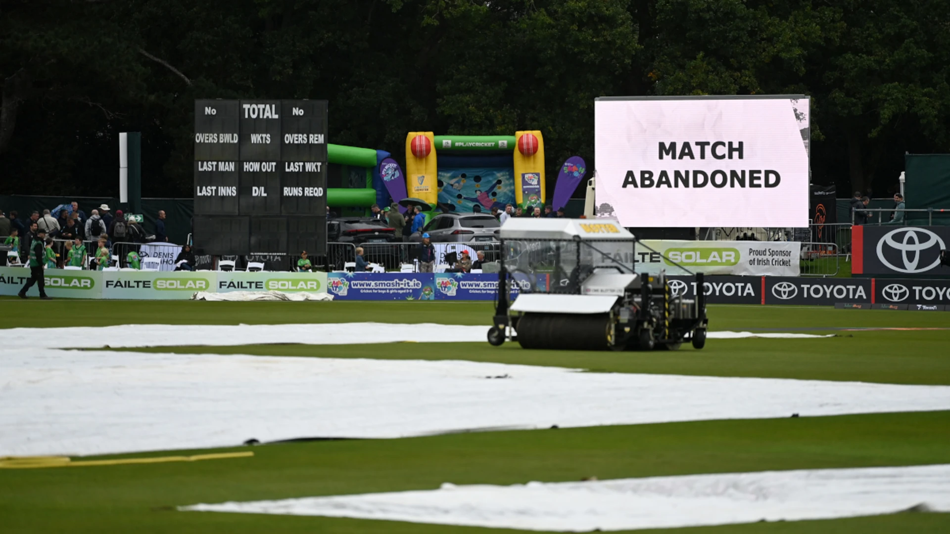 England's T20 clash with Ireland washed out