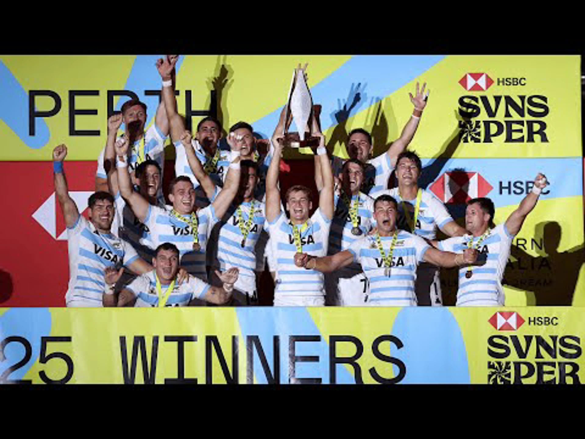 Argentina v Australia | Cup Final | Highlights | World Rugby HSBC Sevens Series Perth