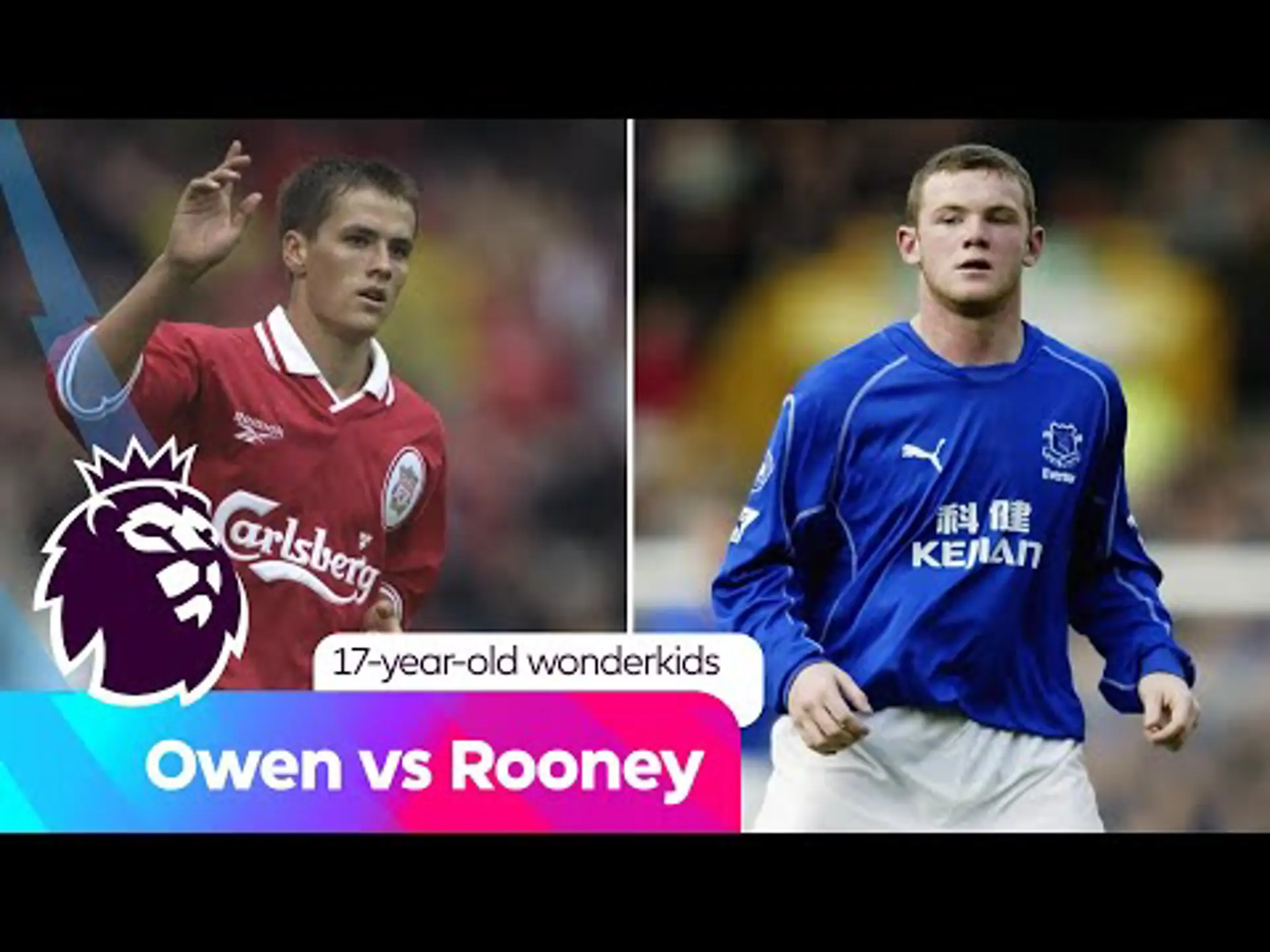 Owen vs Rooney! All of Owen and Rooney's PL goals aged 17!