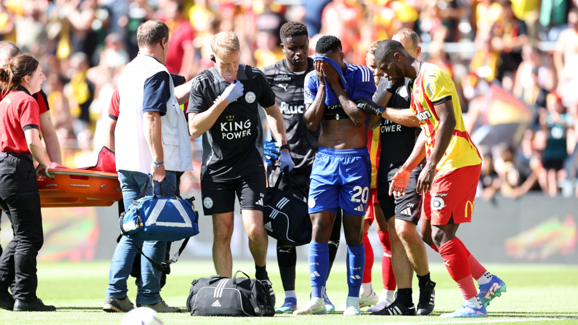 Leicester striker Daka out for a 'few months' with ankle injury