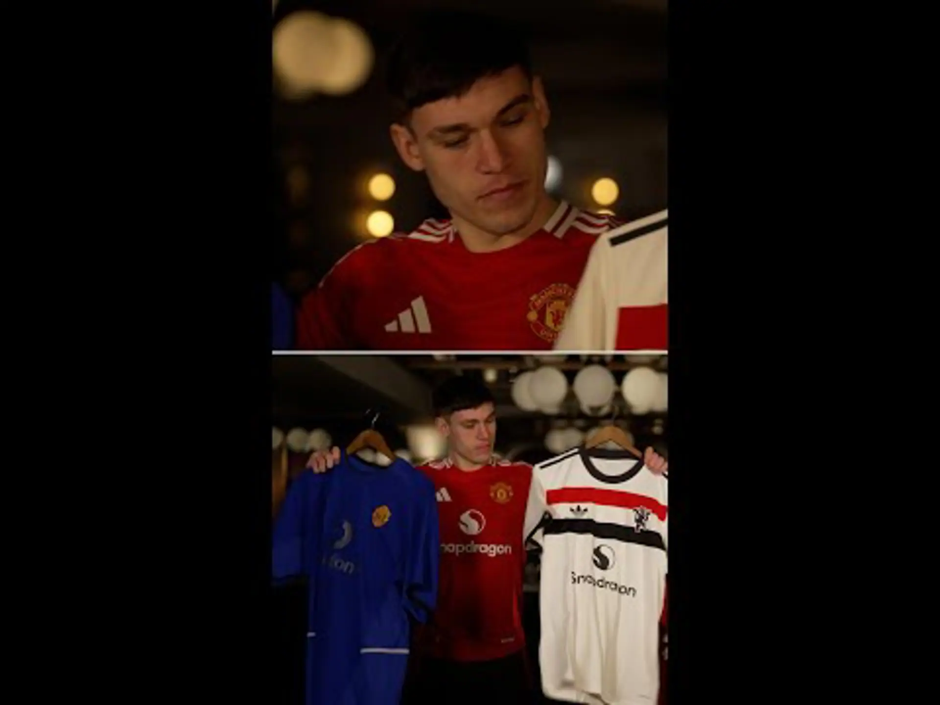 Sorry Bruno | Manuel Ugarte picks between legendary Man United kits!