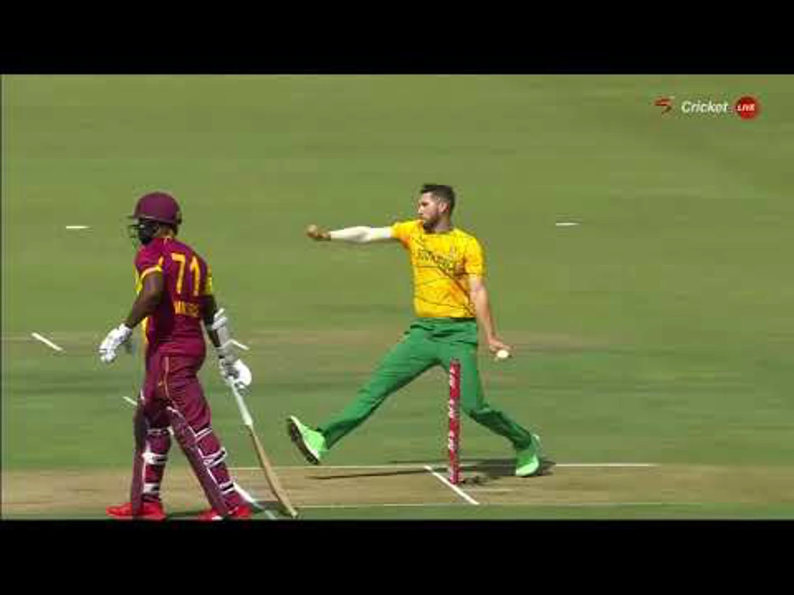 King – WICKET | South Africa v West Indies | 2nd T20
