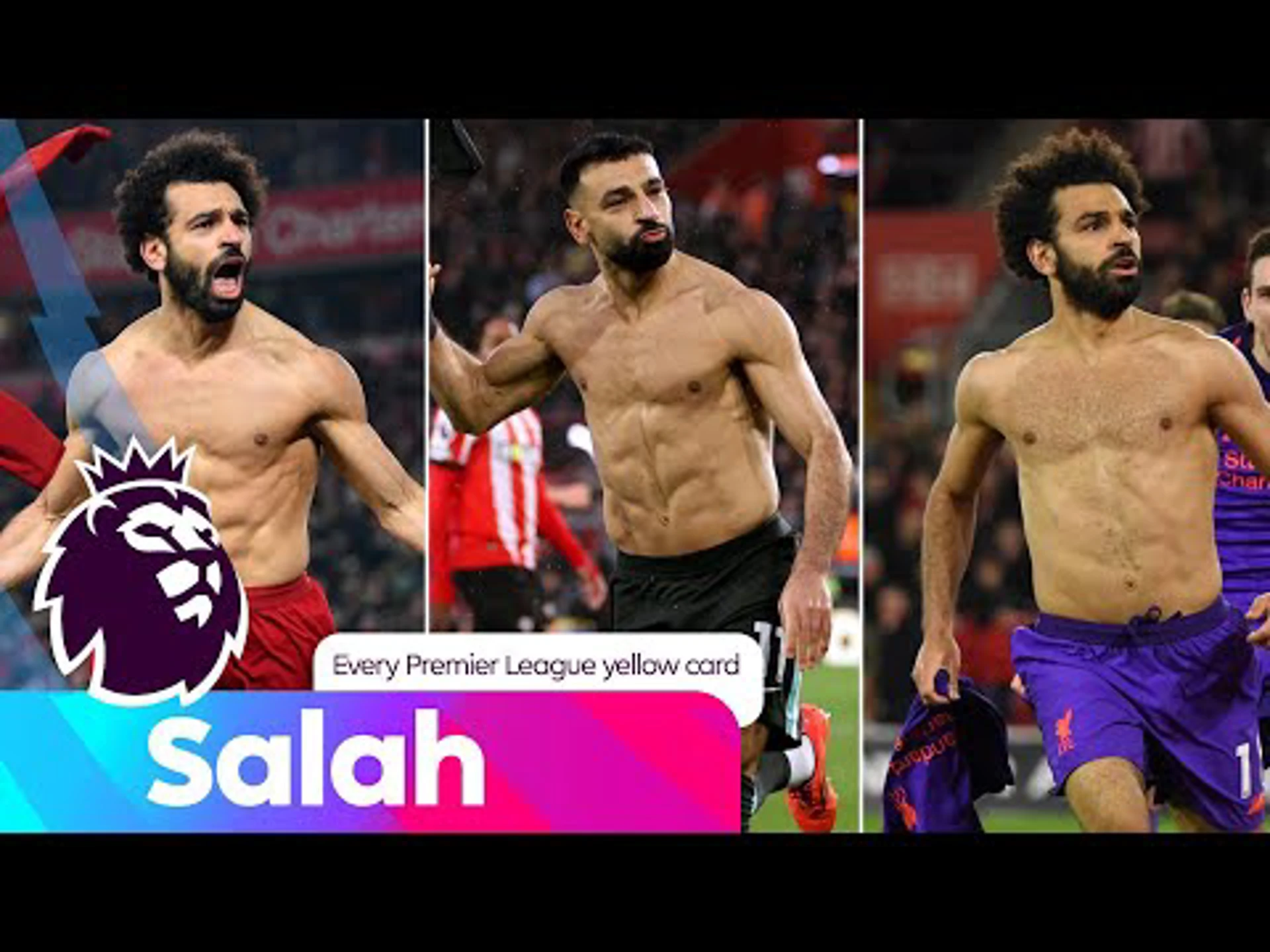 Passion | Every Mo Salah yellow card | Premier League