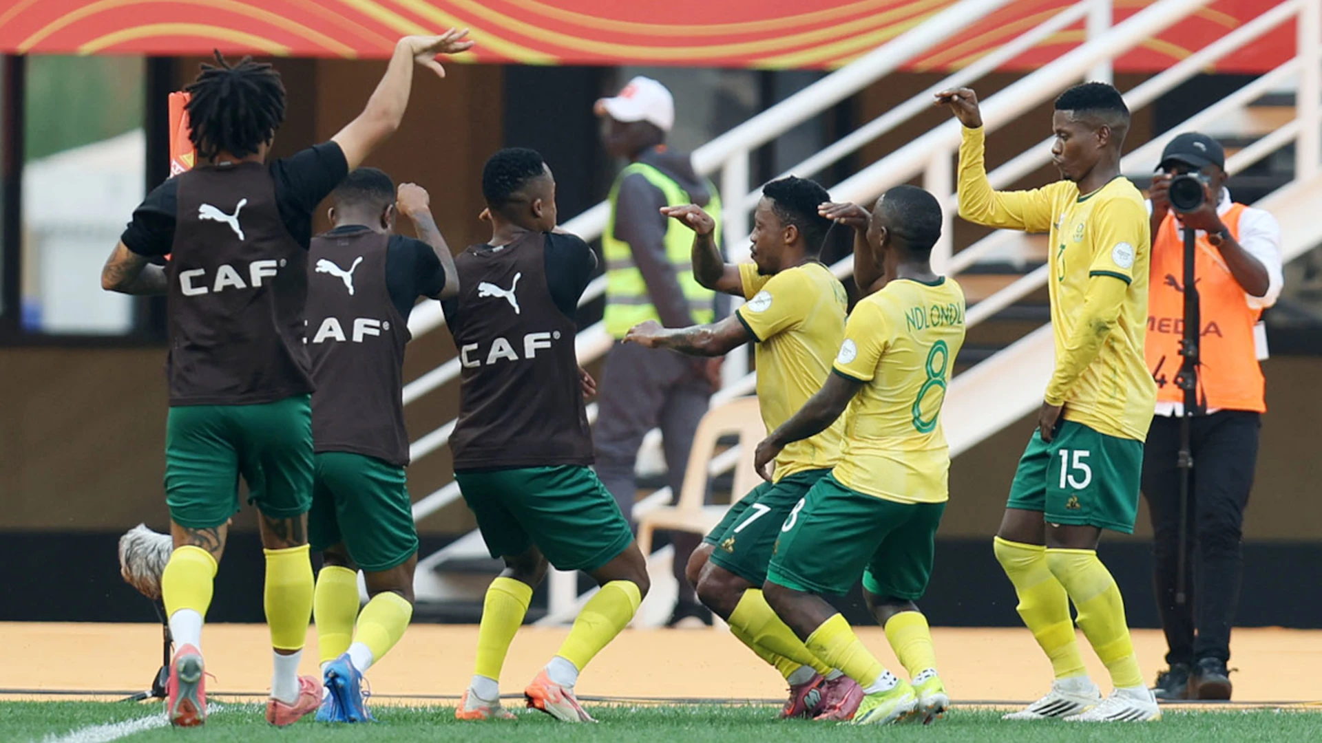 Uganda crush Guinea, South Africa hold Algeria at the Chan