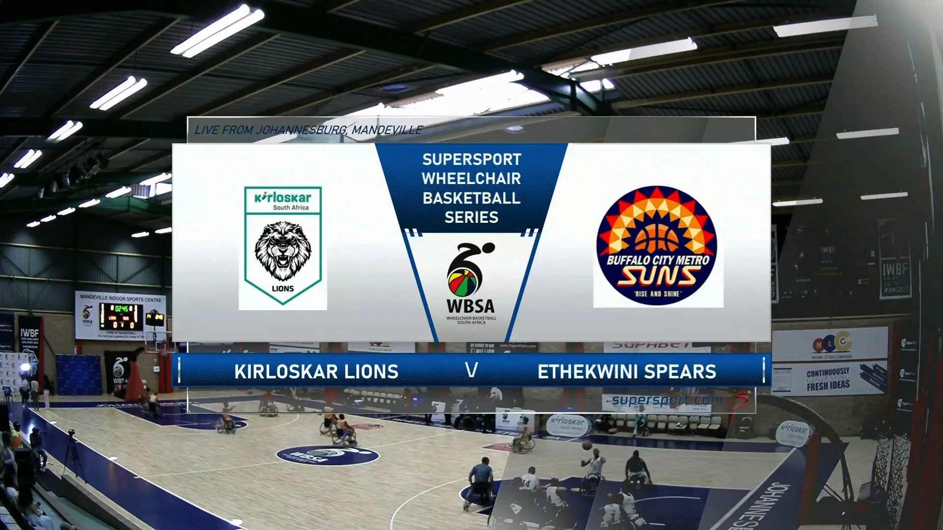 Kirloskar Lions v Ethekwini Spears  | Match Highlights | SuperSport Wheelchair Basketball Series