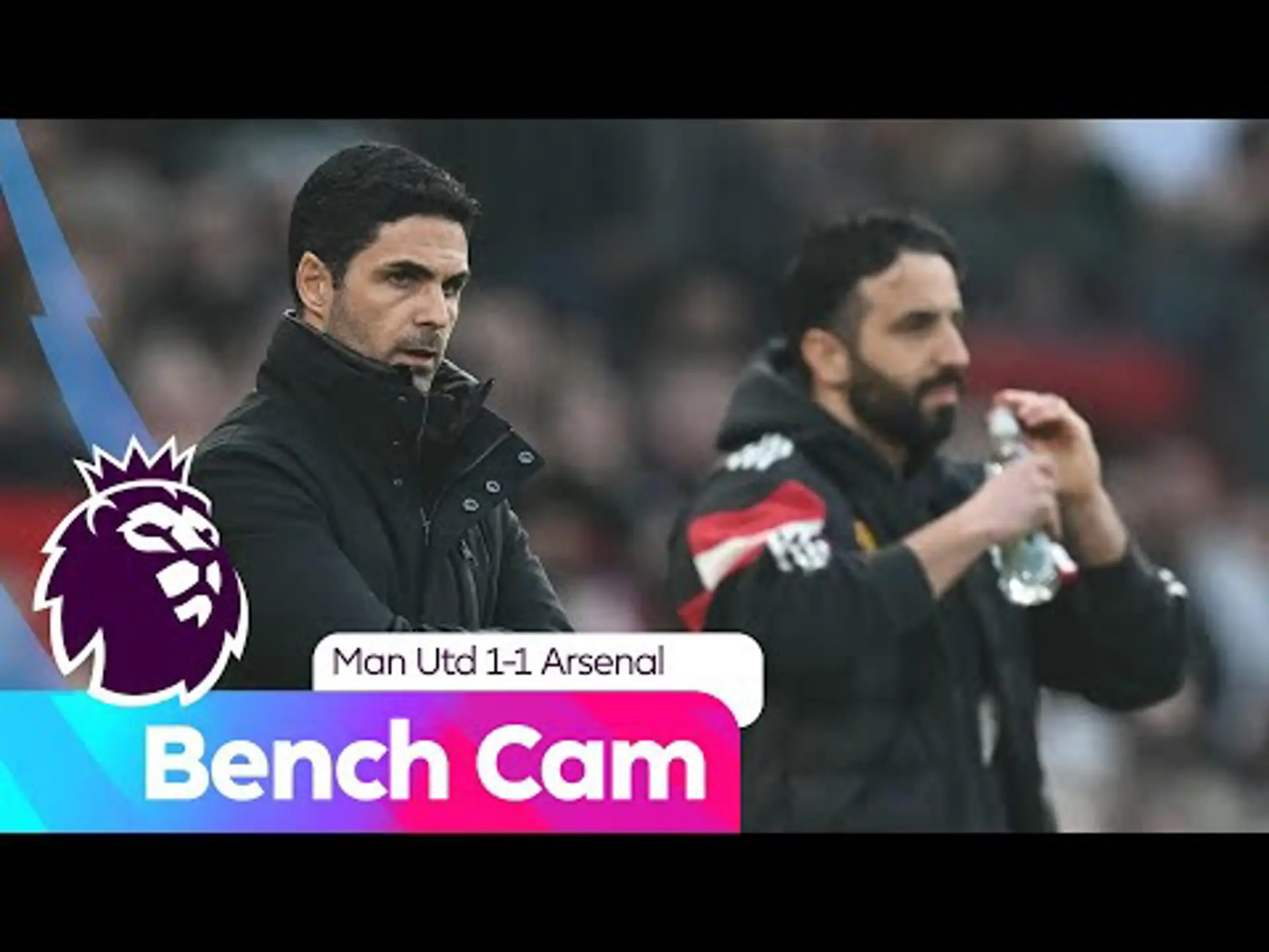 Bench Cam | Amorim and Arteta dugout reactions | Premier League