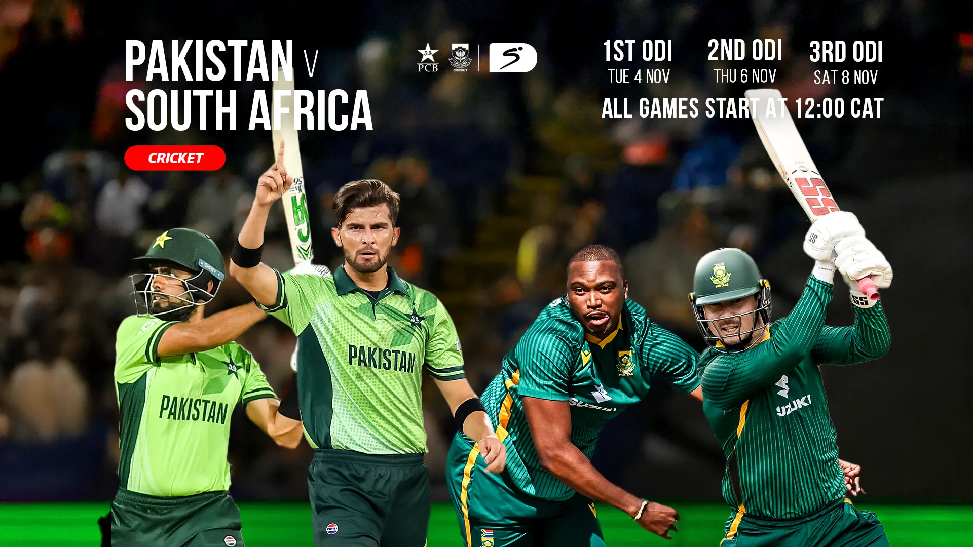LIVE: 1st ODI - Pakistan v South Africa